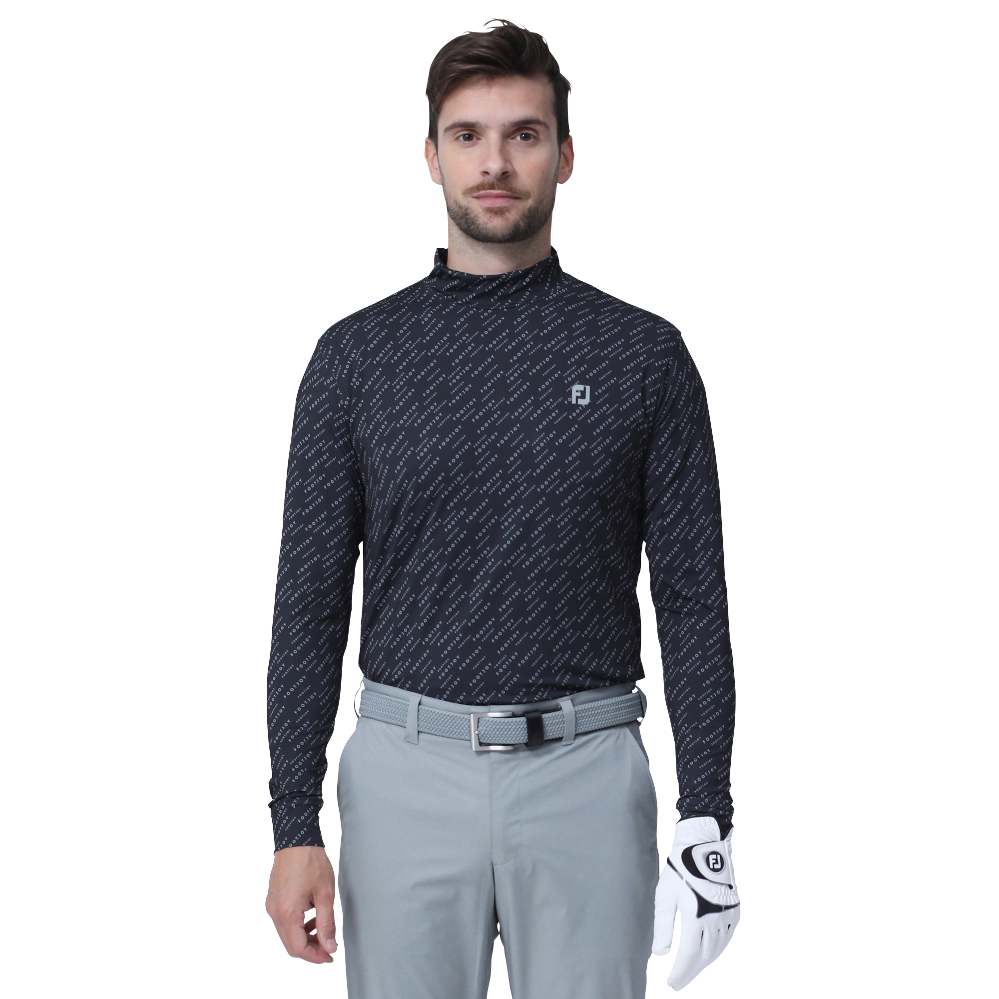 美品　WIND AND SEA×FR2 GOLF 長袖モックネックシャツ FR2 GOLF 長袖 美品 WIND AND SEA×FR2 GOLF 長袖モックネックシャツ