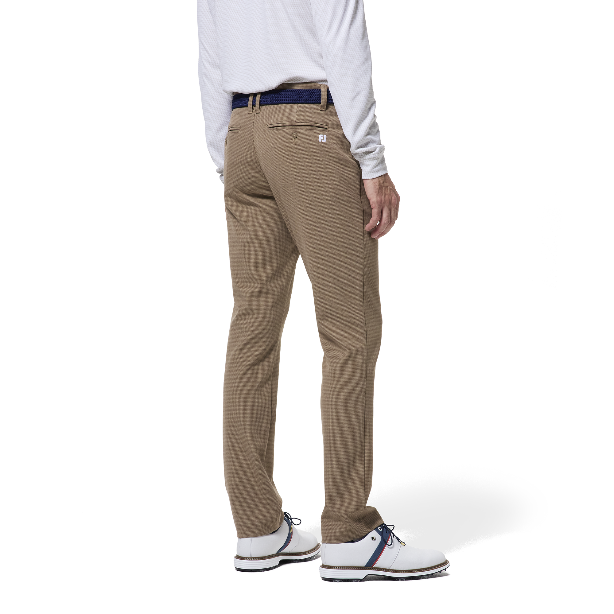 ミニ千鳥柄ストレッチパンツ