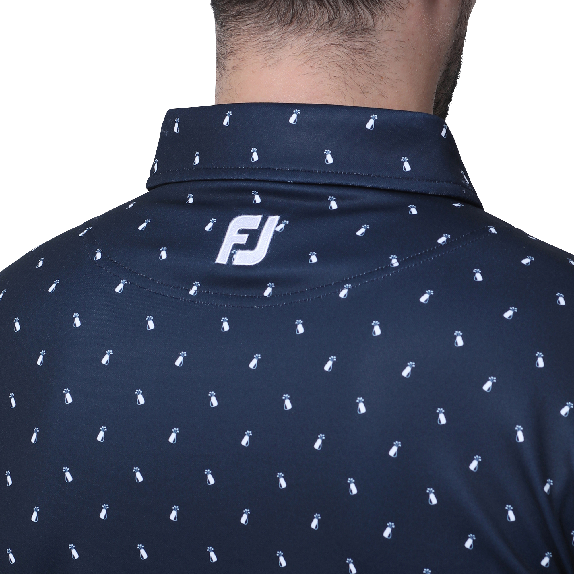 MEN'S ゴルフバッグ柄サーモライト長袖シャツ