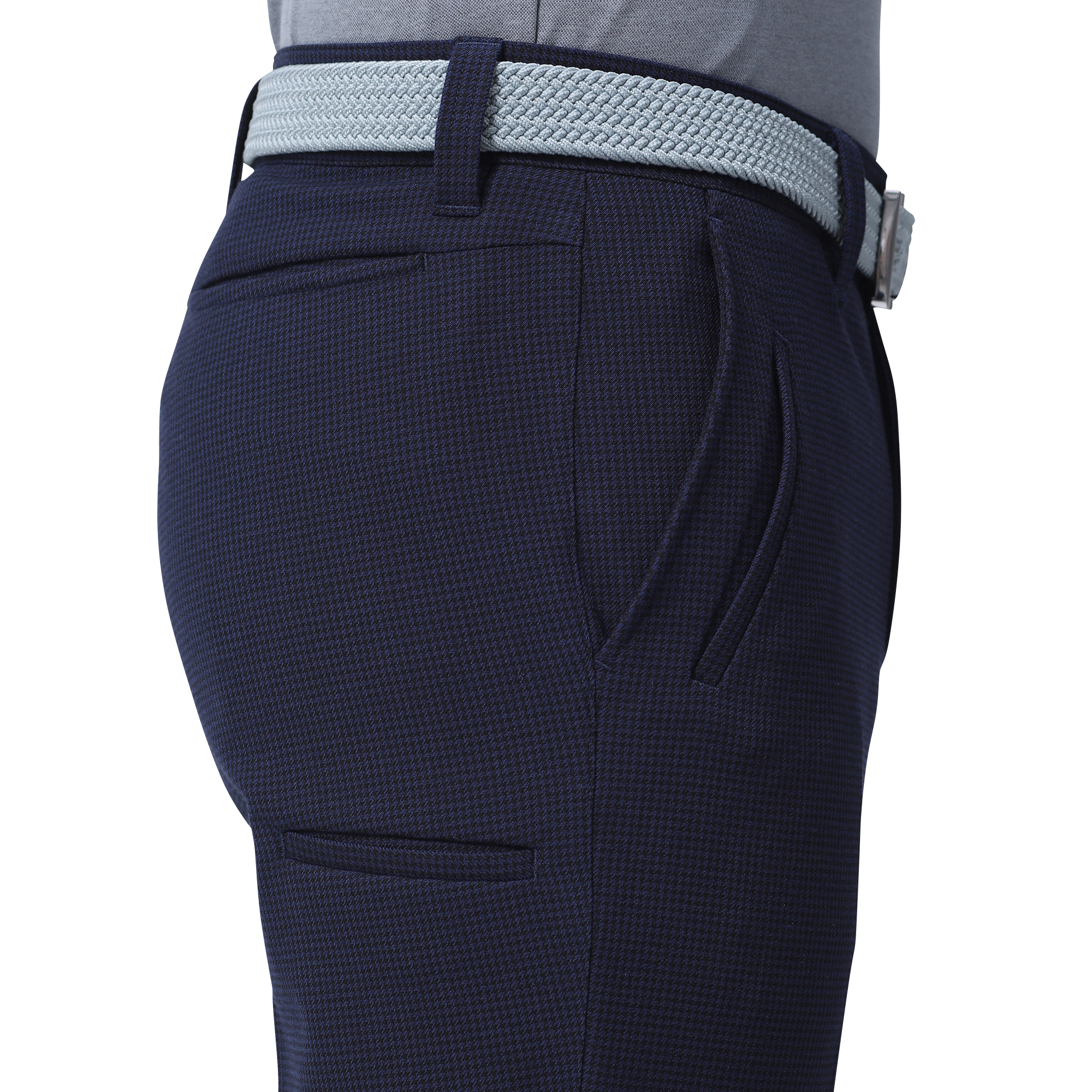 MEN'S ハウンドトゥース起毛マルチポケットパンツ