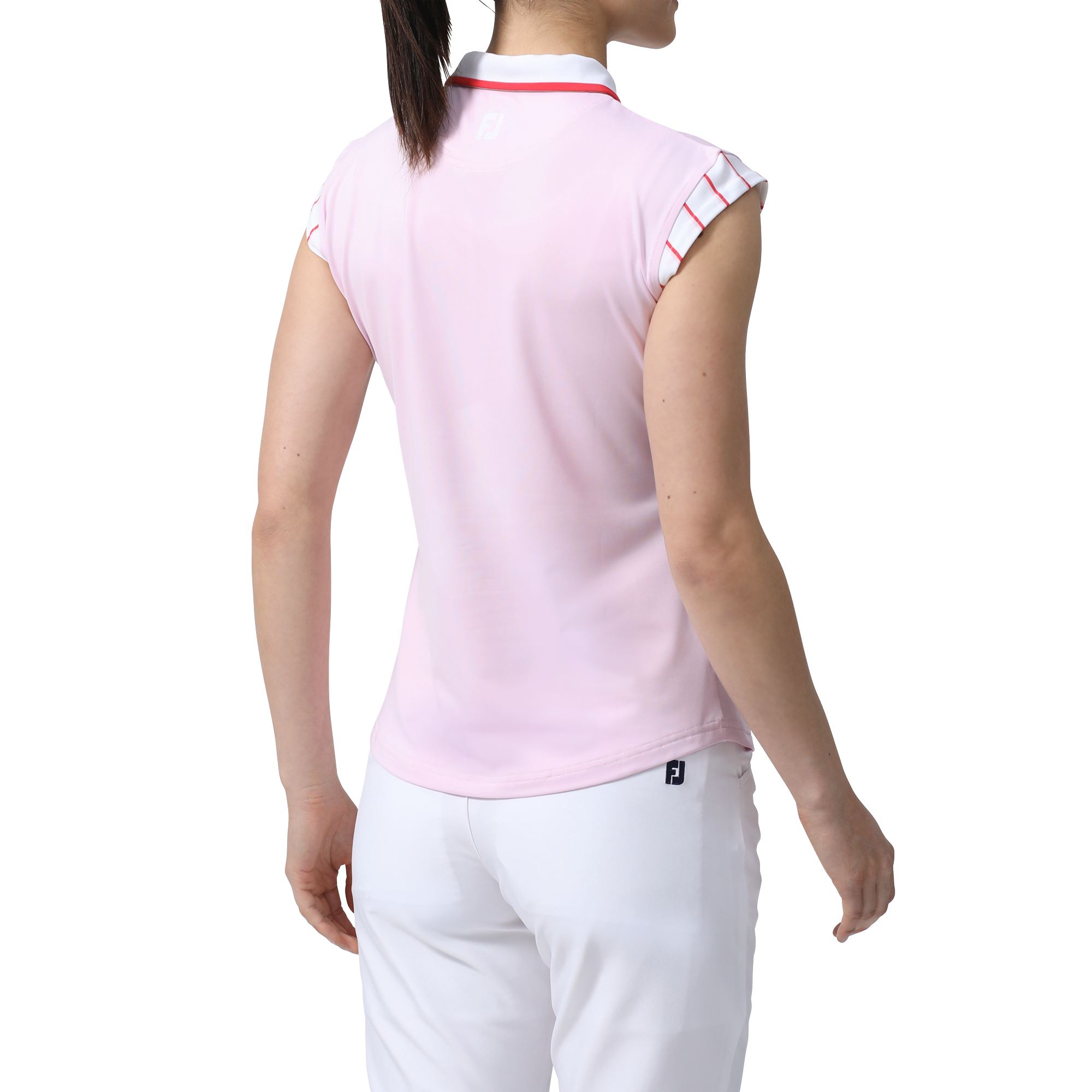 ショルダーストライプキャップスリーブシャツ