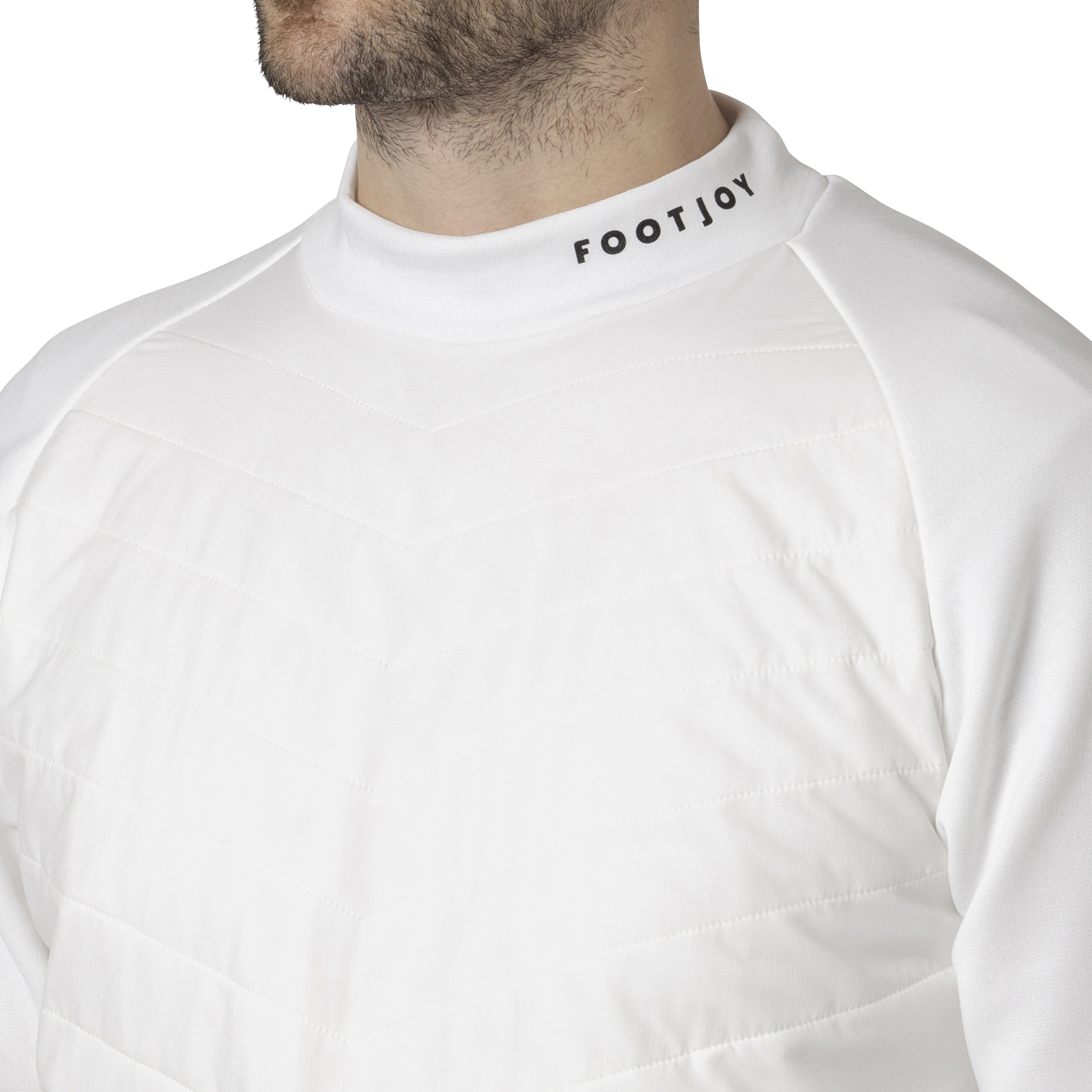 MEN'S 防風薄中綿 長袖モックネックシャツ