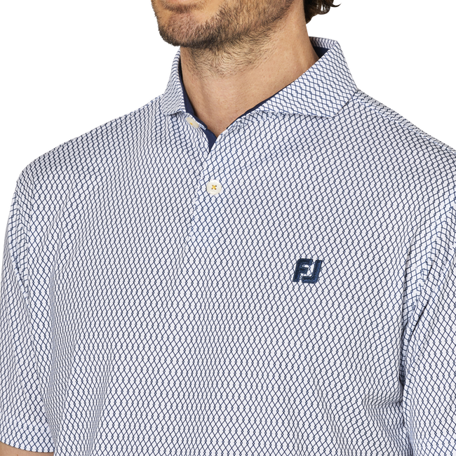 ダイヤ柄半袖ワイドカラーシャツ - FootJoy Japan ダイヤ柄半袖ワイドカラーシャツ - FootJoy Japan