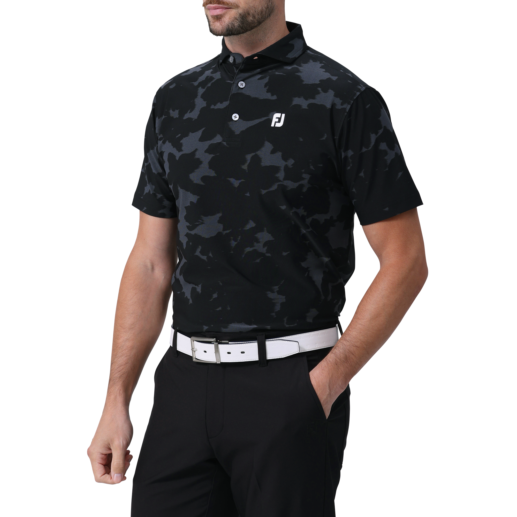 FILA GOLF メッシュカモフラジャガード半袖シャツ mk1 FILA GOLF メッシュカモフラジャガード半袖シャツ mk1 FILA GOLF