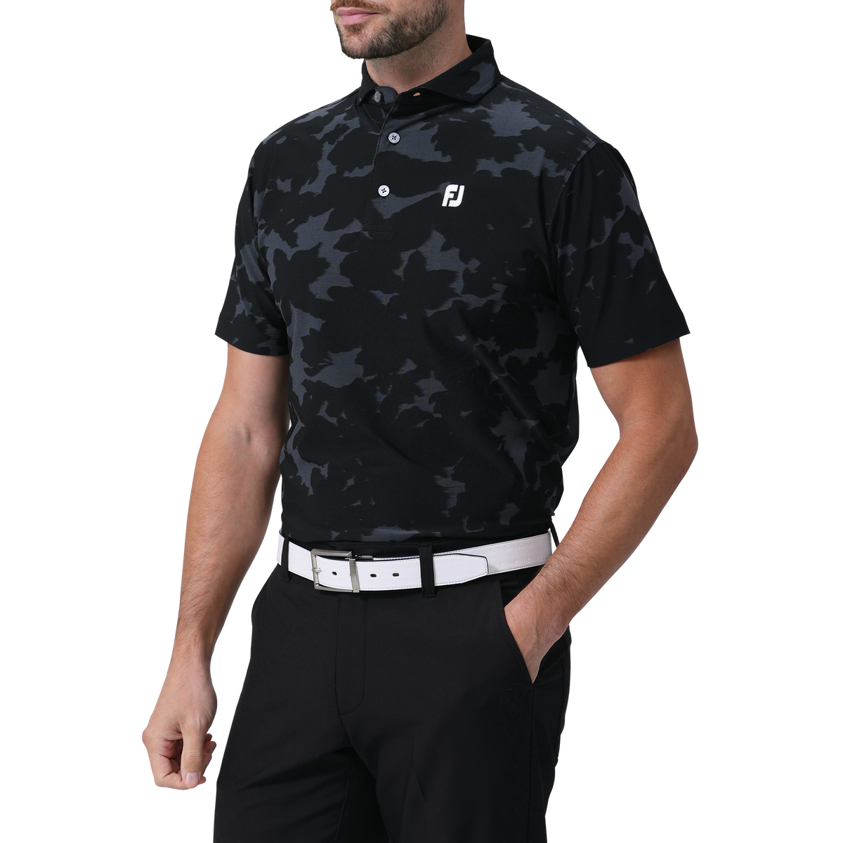 フローラルカモジャカード半袖ワイドカラーシャツ - FootJoy Japan フローラルカモジャカード半袖ワイドカラーシャツ - FootJoy Japan