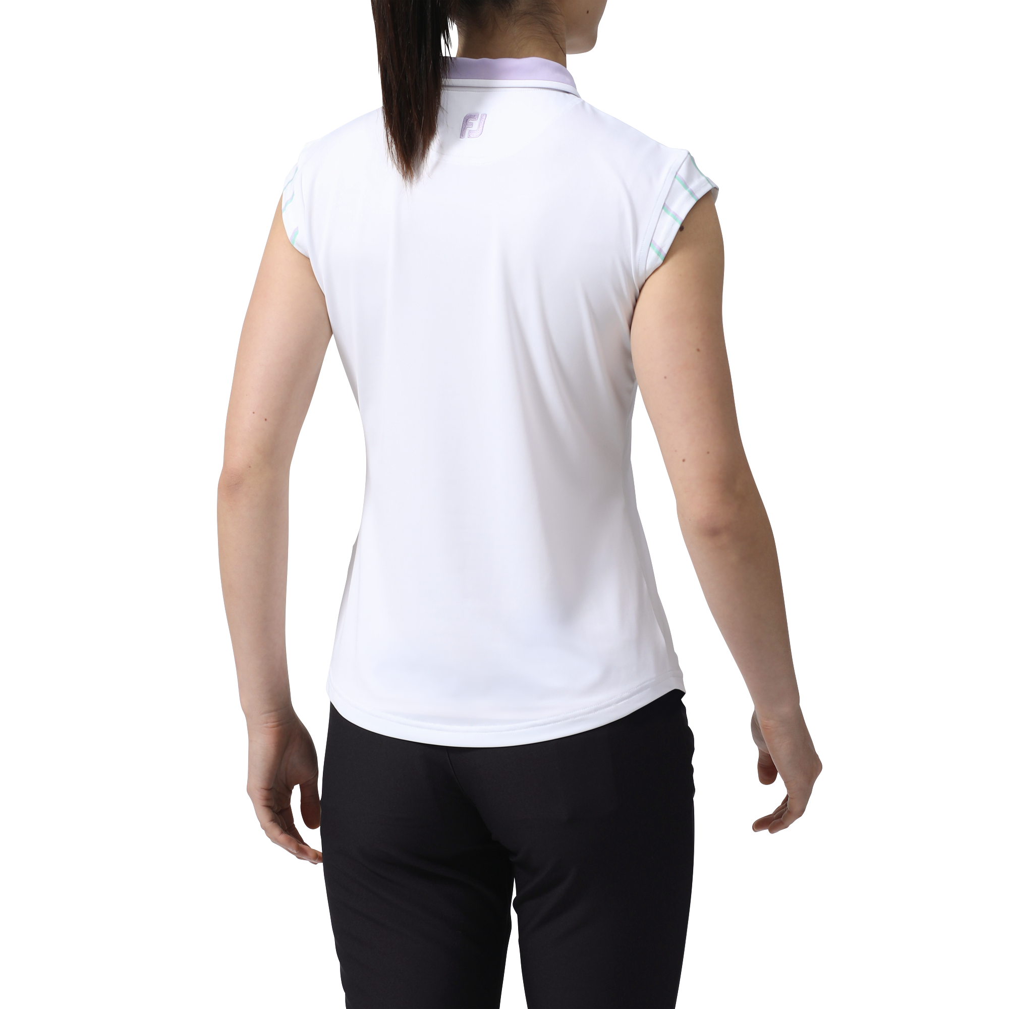 ショルダーストライプキャップスリーブシャツ