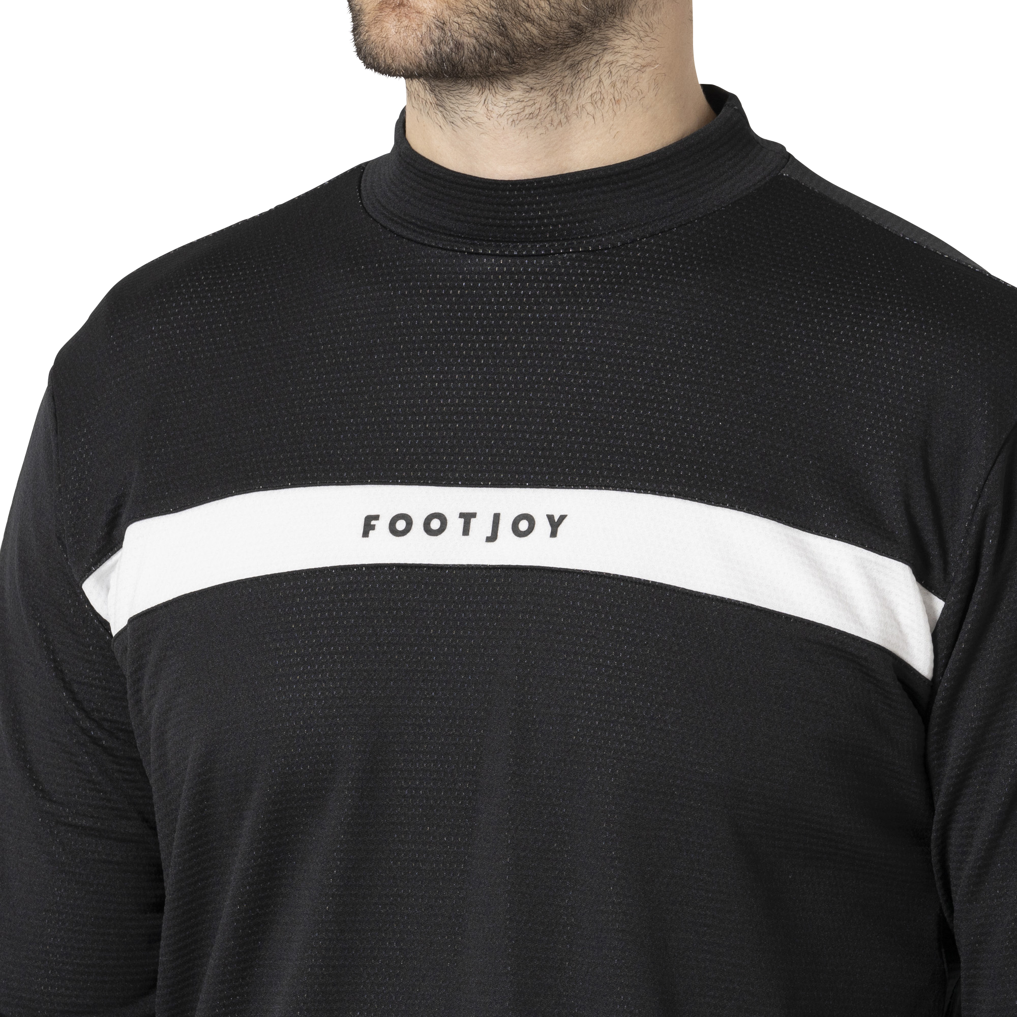 MEN'S DRY THROUGHLIGHT チェストライン 長袖モックネックシャツ