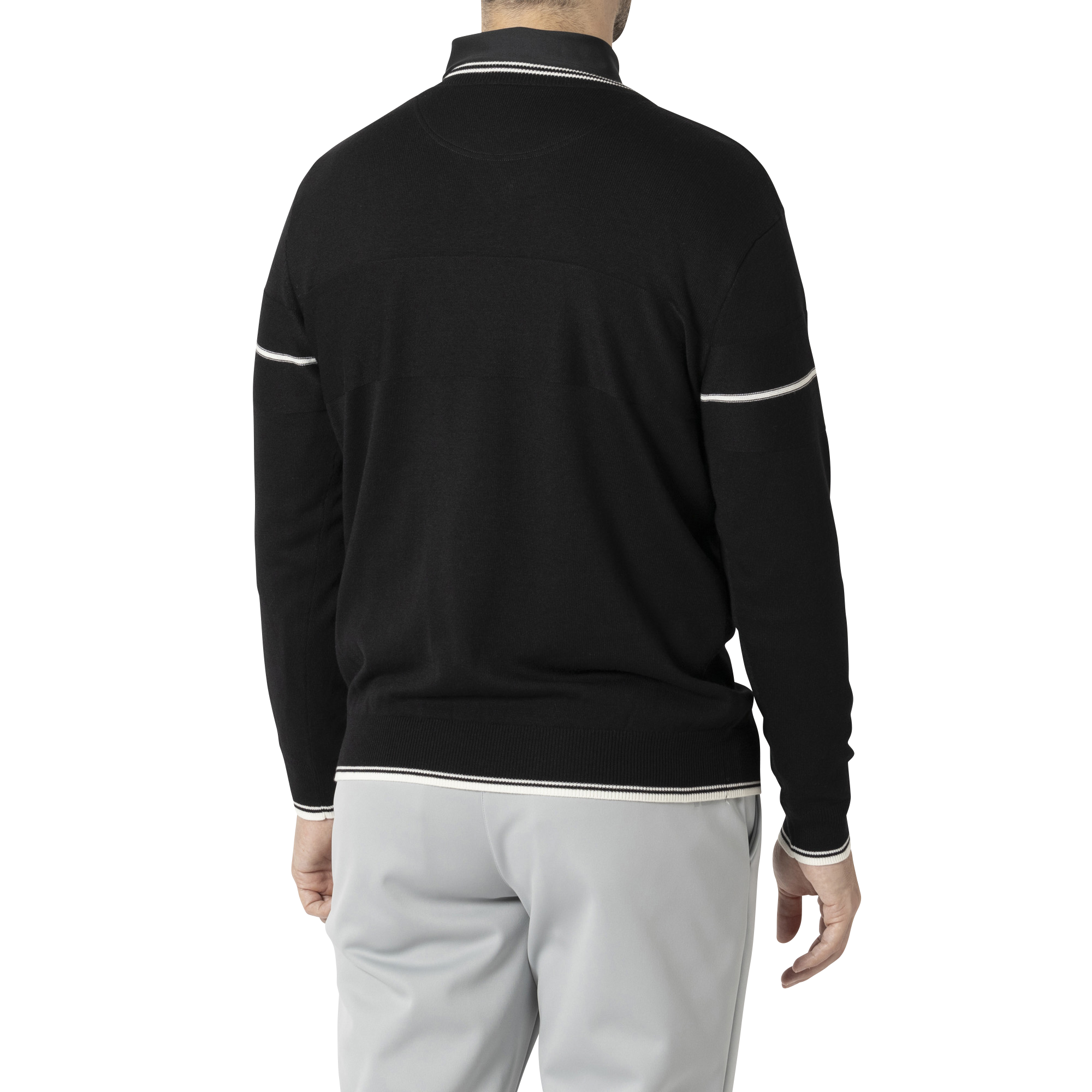 MEN'S スリーブライン 長袖Vネックセーター