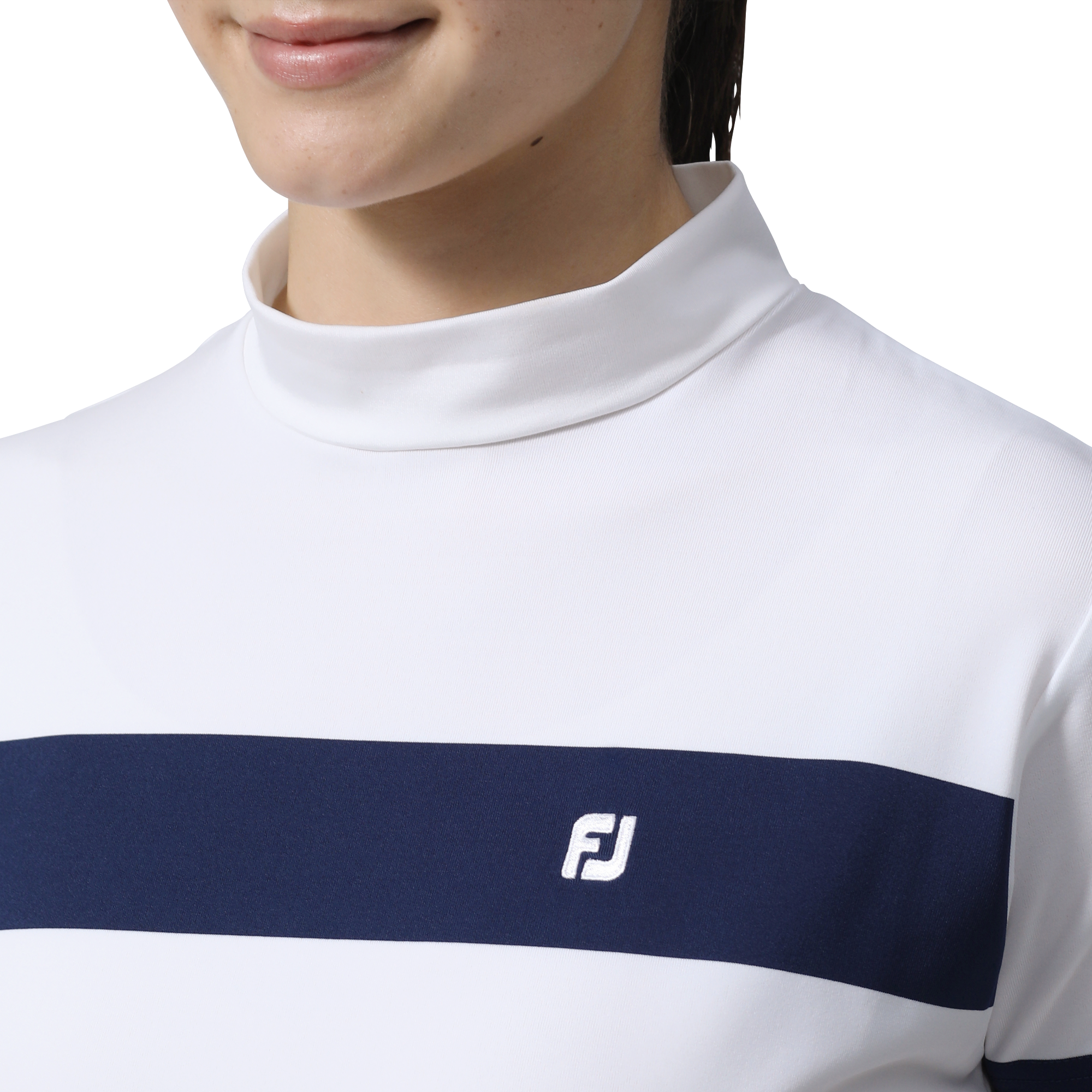 BRIEFING 半袖モックネックシャツ　ホワイト Mサイズ BRIEFING 半袖モックネックシャツ ホワイト Mサイズ