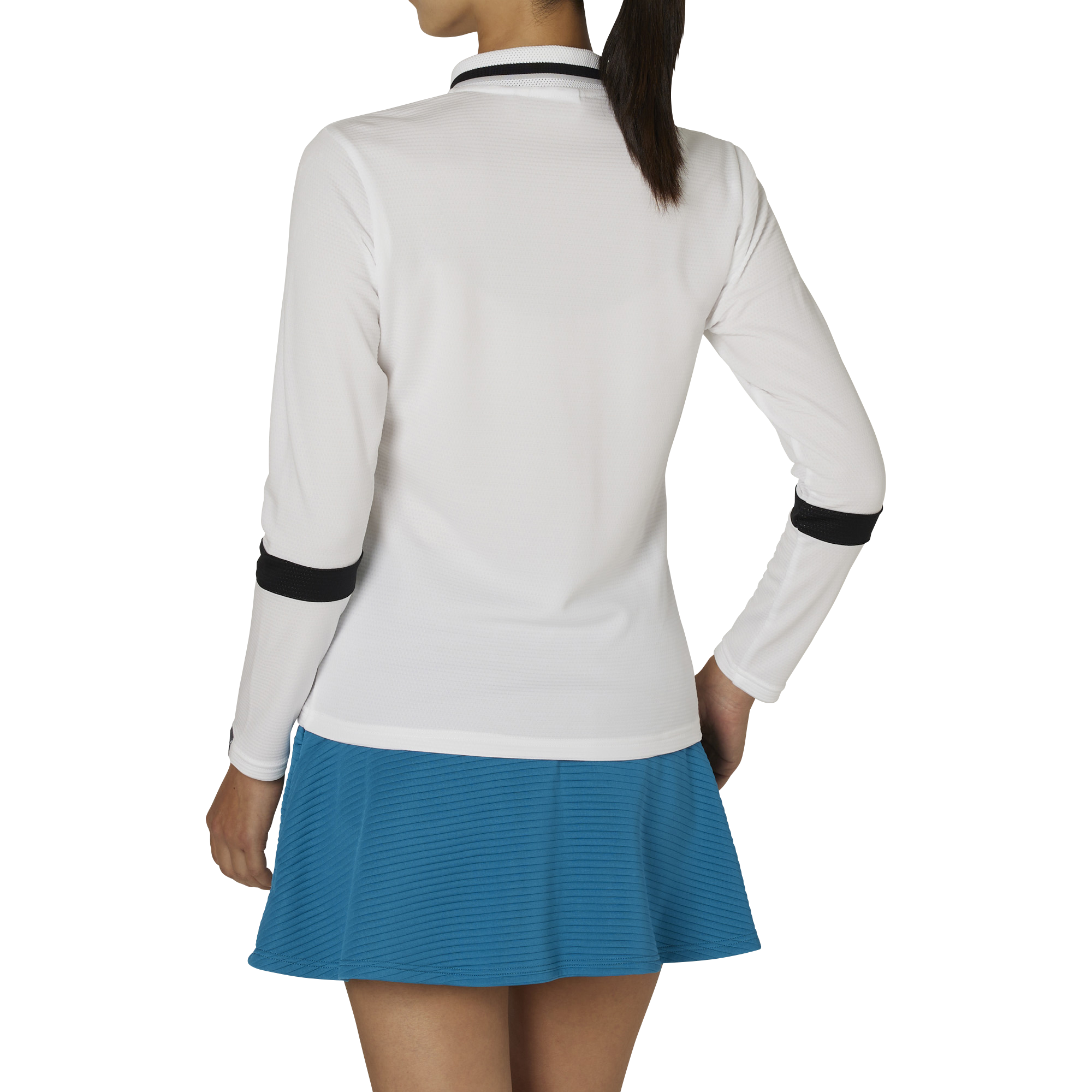 WOMEN'S DRY THROUGHLIGHT スリーブライン 長袖メッシュポロ