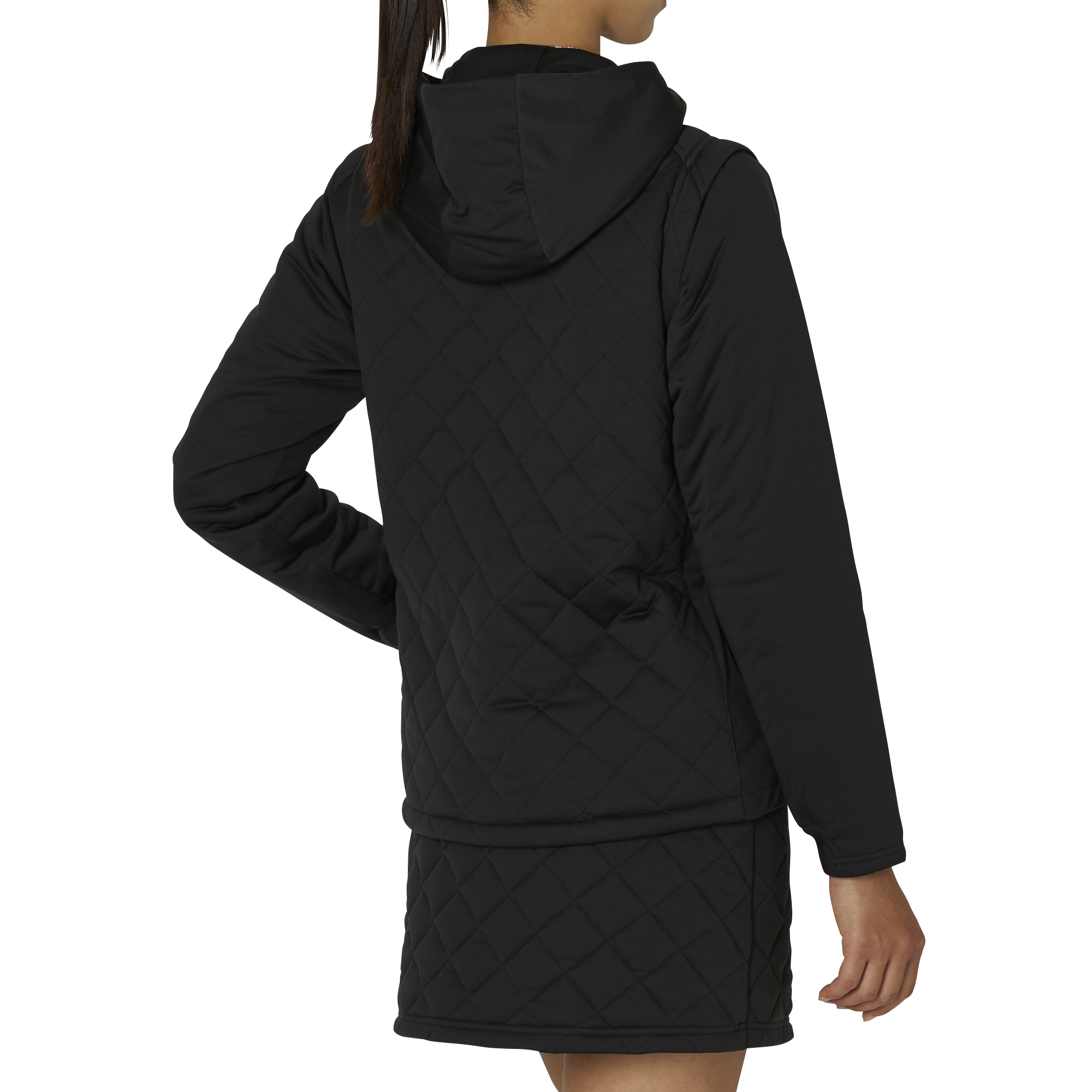 WOMEN'S 防風ニットラミネーション 長袖フルジップ中綿2WAYジャケット