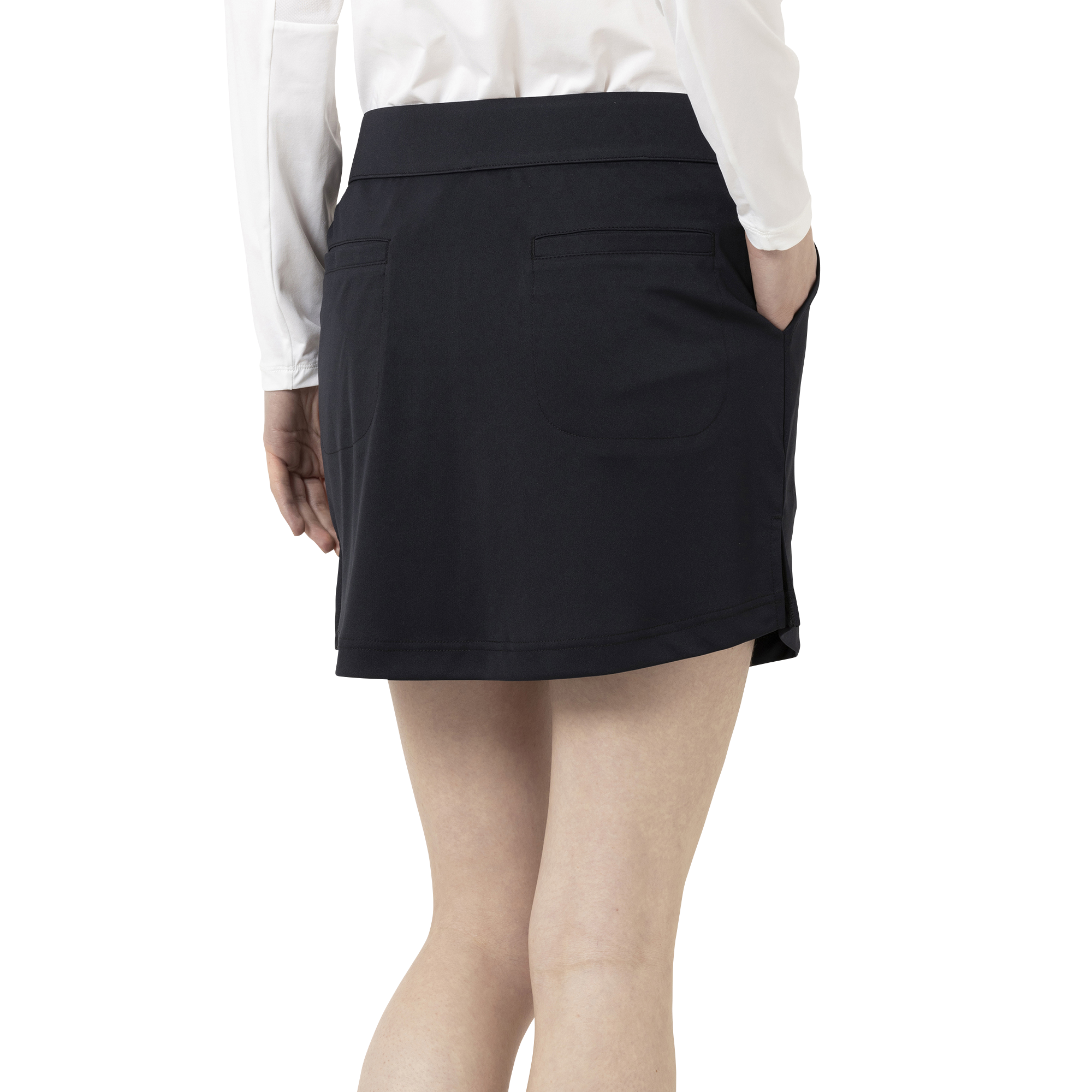 ウエストゴムソリッドスカート