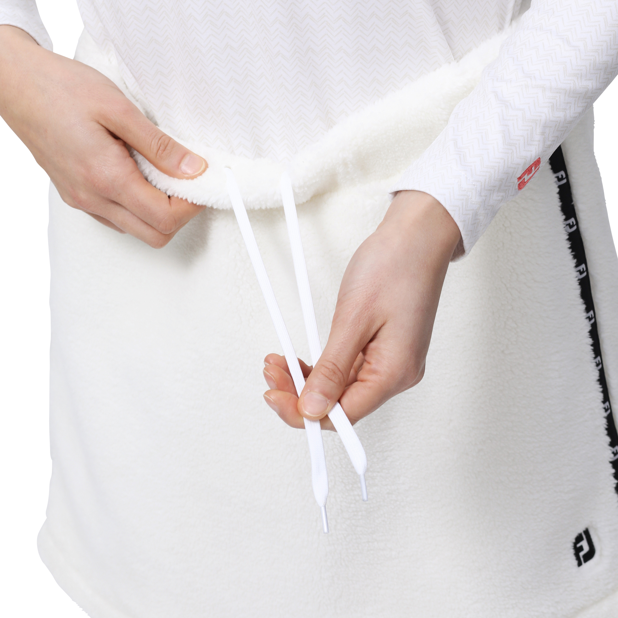 WOMEN'S ロゴリボン ボアスカート