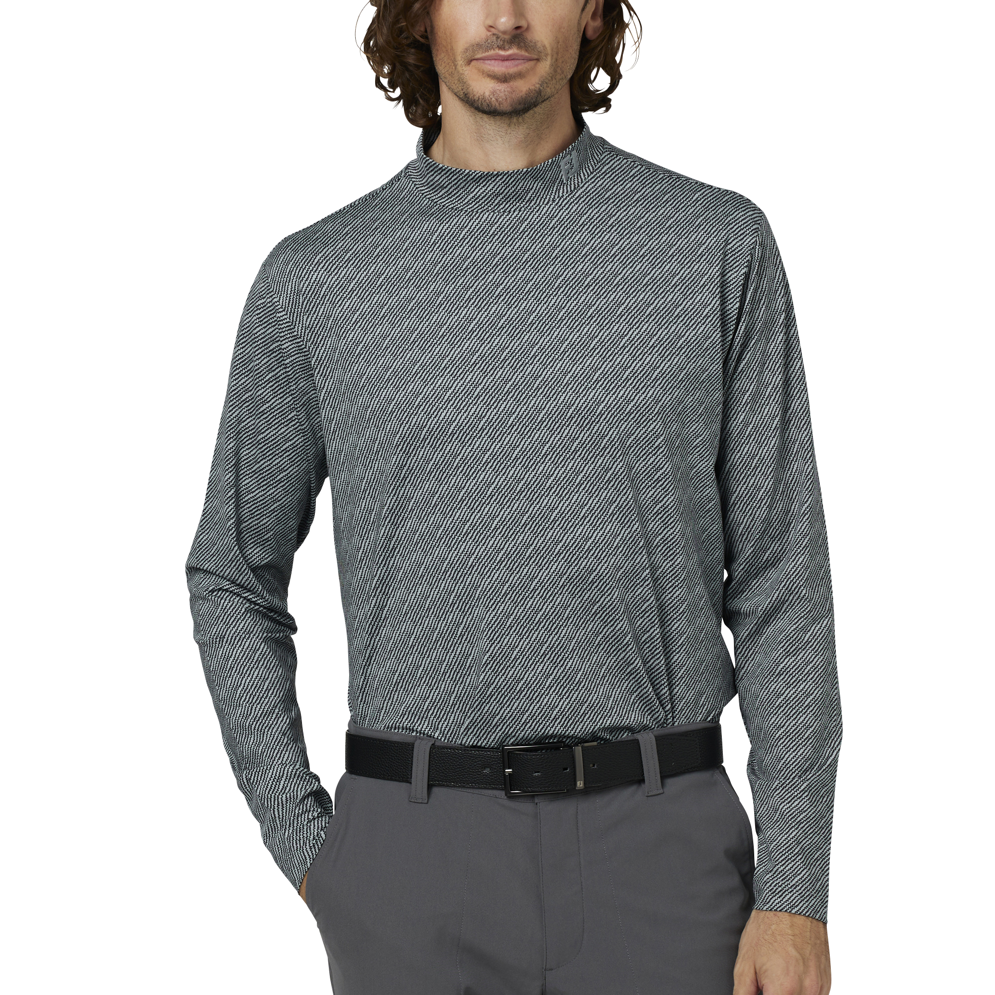 美品　WIND AND SEA×FR2 GOLF 長袖モックネックシャツ DrySilkyCotton® モックネックロングスリーブ【golf on board】