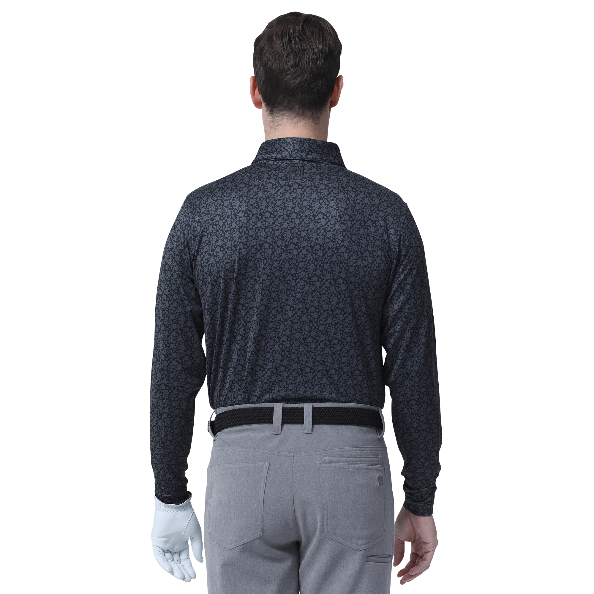 MEN'S スケッチフラワープリント長袖シャツ