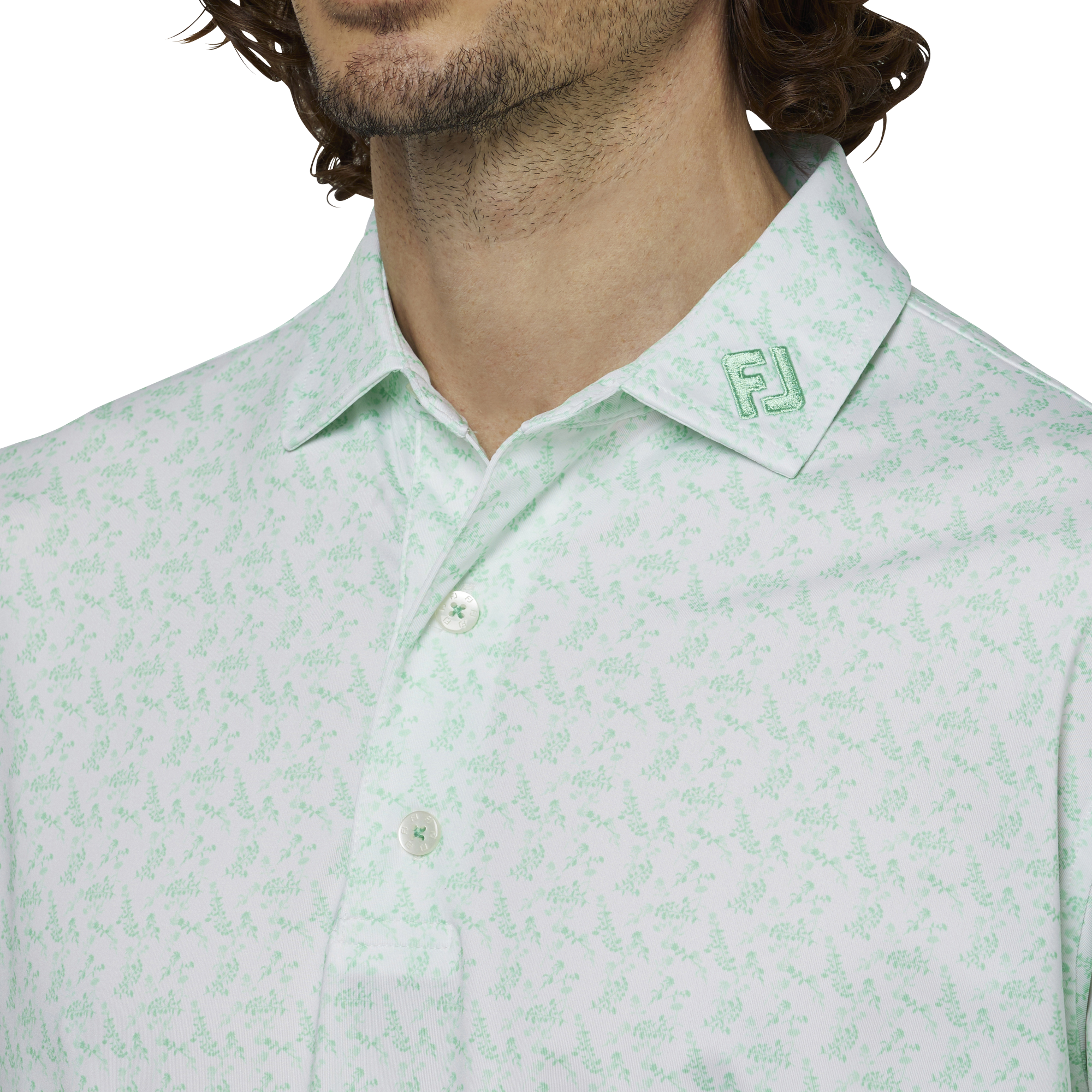 ヴィンテージフラワープリント長袖シャツ