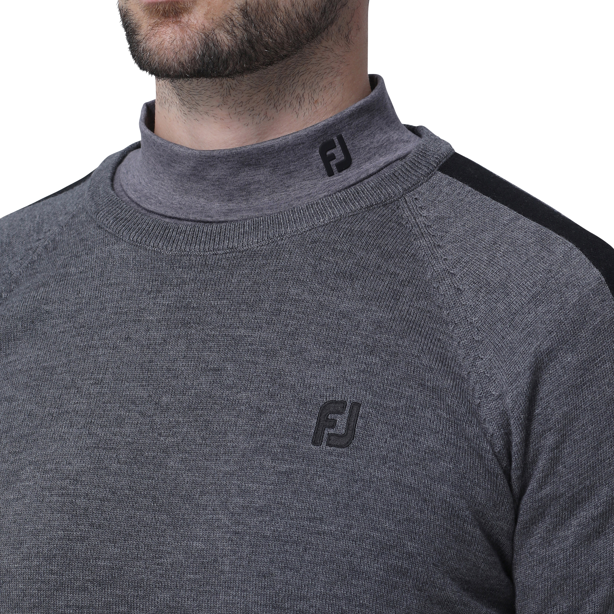 MEN'S サイドラインラグランクルーネックセーター