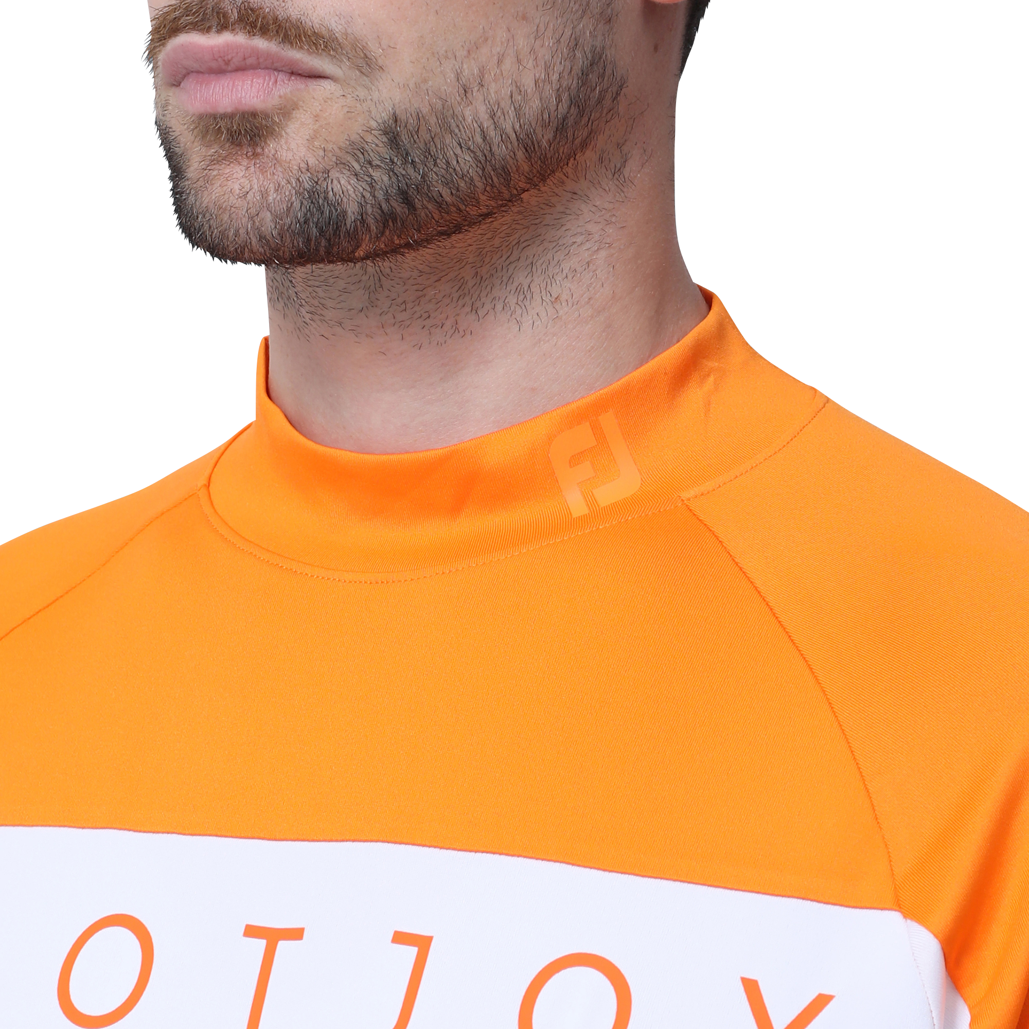 新品 ラッセルノ モックネック 半袖シャツ カットソー スプレー柄