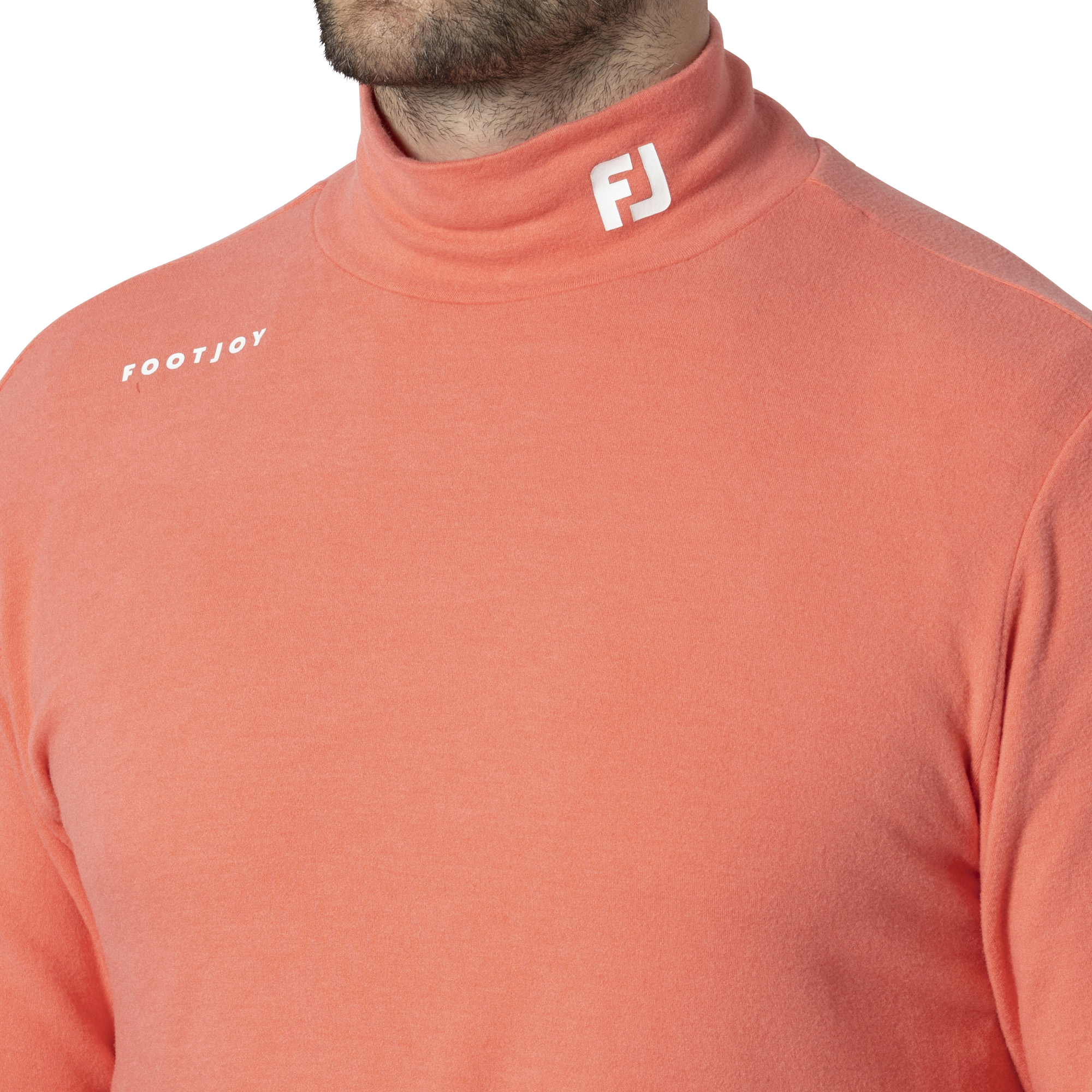 MEN'S 起毛ストレッチ 長袖モックネックシャツ