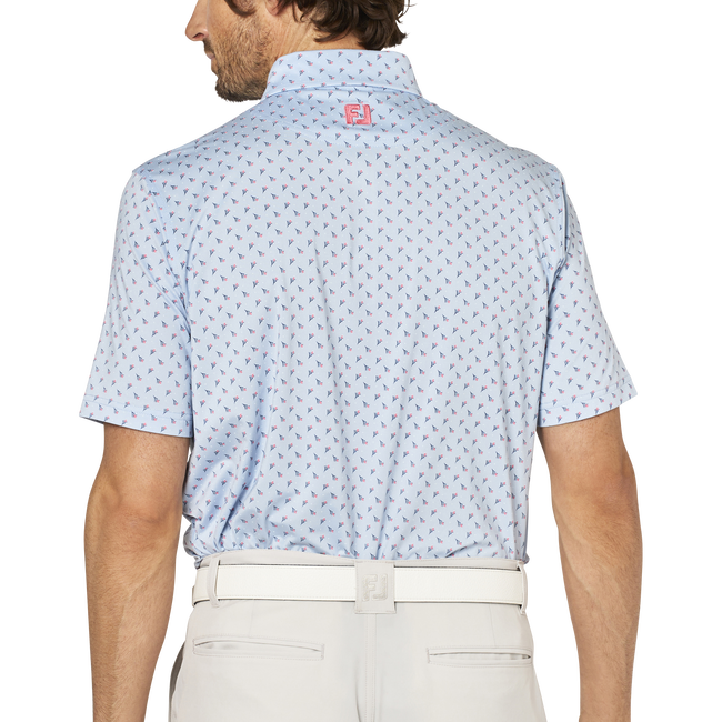 つぼみ柄半袖ボタンダウンシャツ - FootJoy Japan つぼみ柄半袖ボタンダウンシャツ - FootJoy Japan