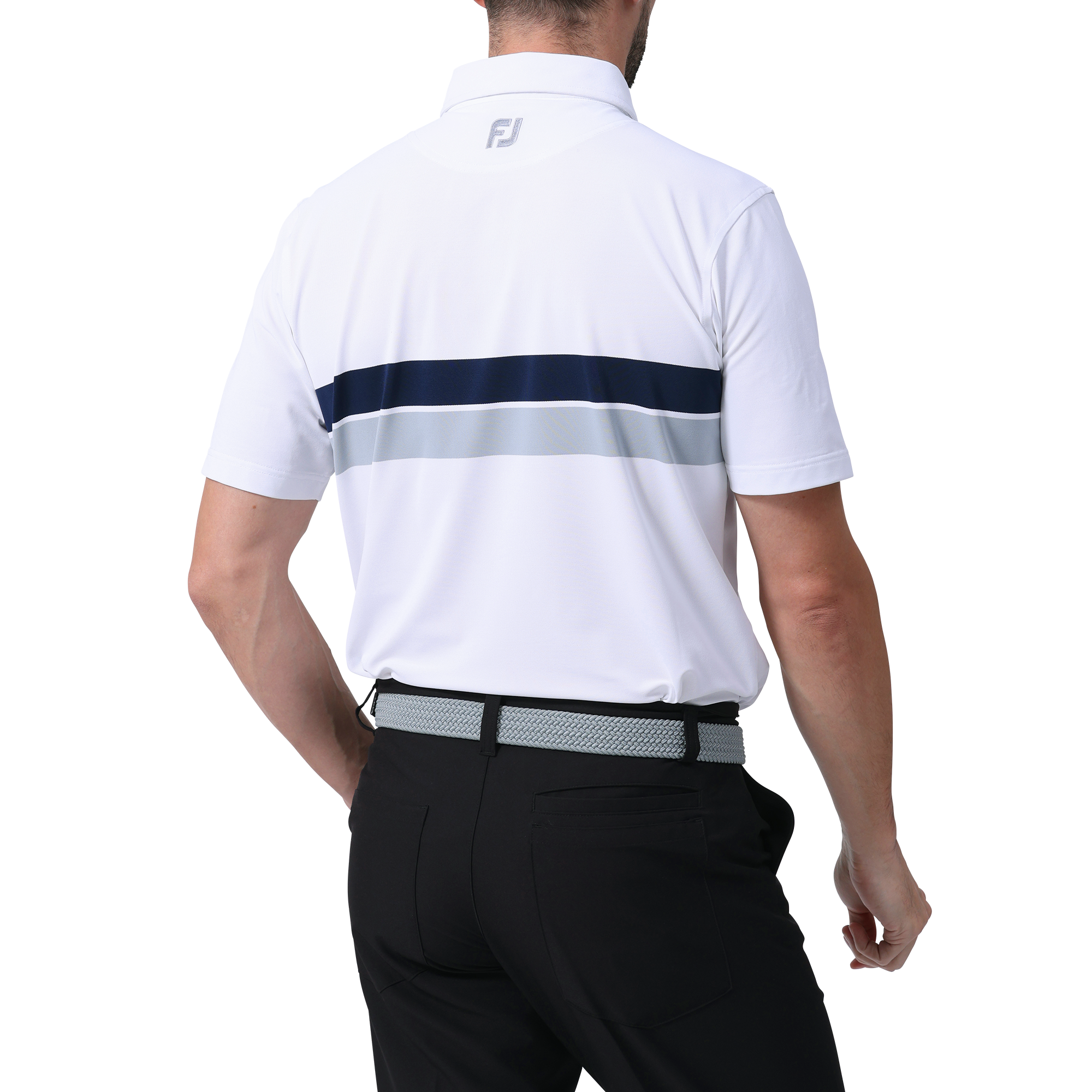 ダブルチェストライン半袖ボタンダウンシャツ