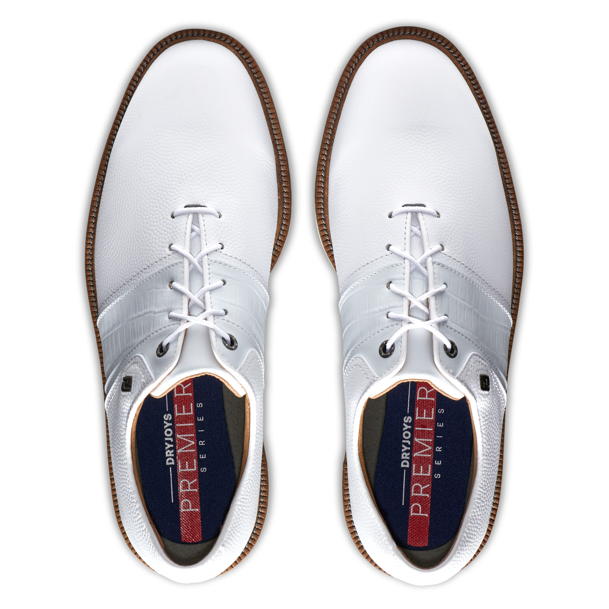 PREMIER ゴルフシューズ ホワイト フットジョイプレミア パッカード Packard | Classic Style Men's Spiked Golf Shoe | FootJoy