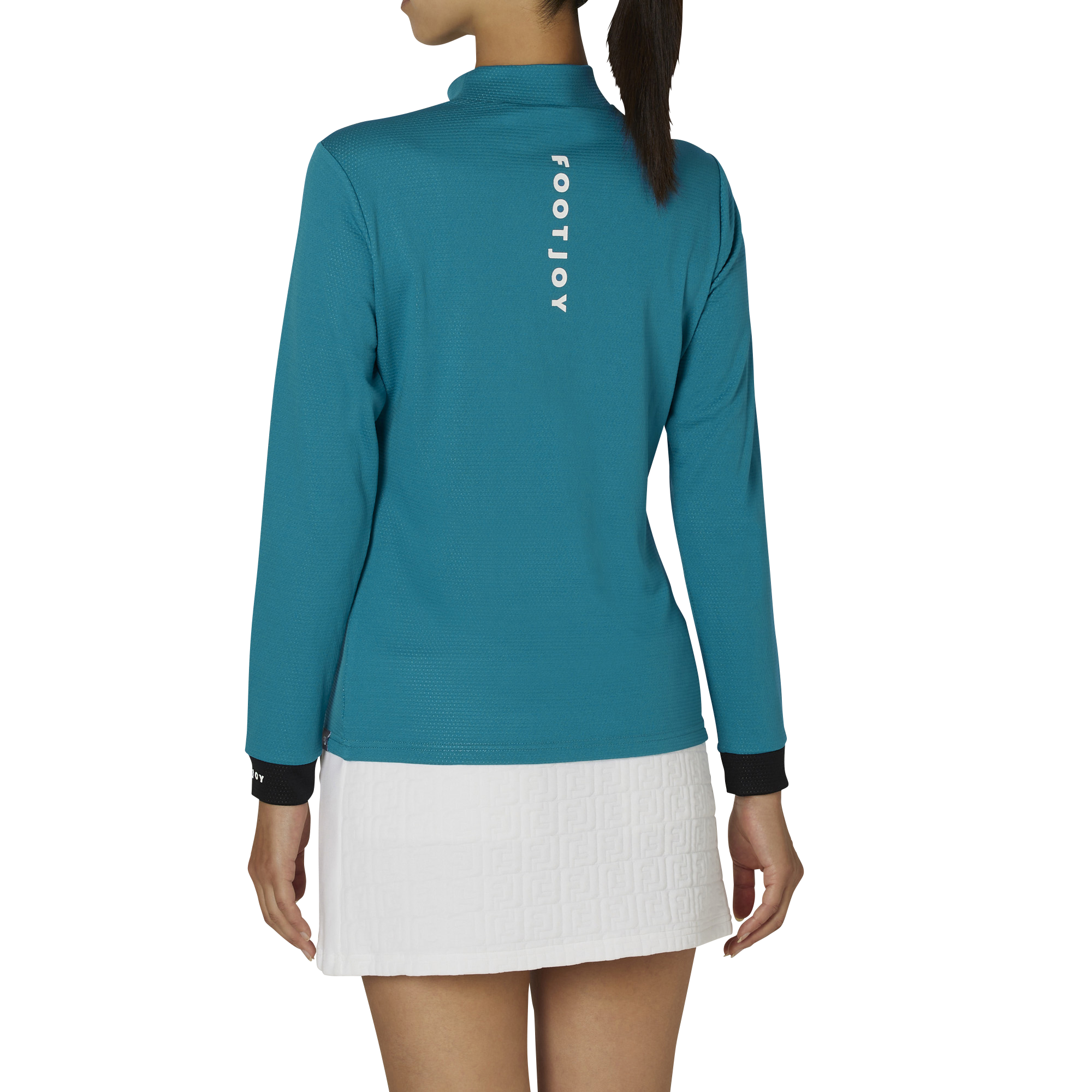 WOMEN'S DRY THROUGHLIGHT カラースリーブ 長袖モックネックシャツ