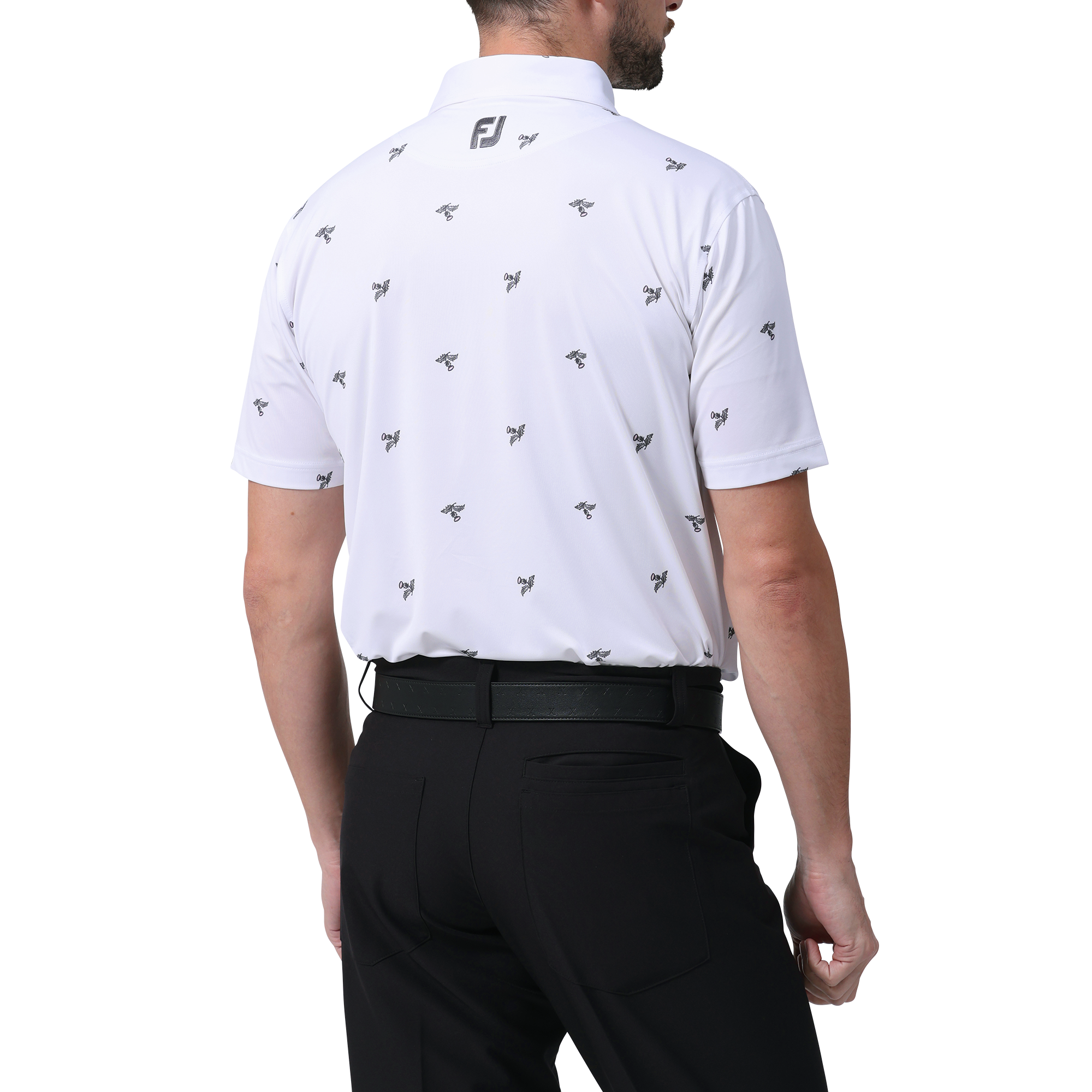 アザミプリント半袖シャツ