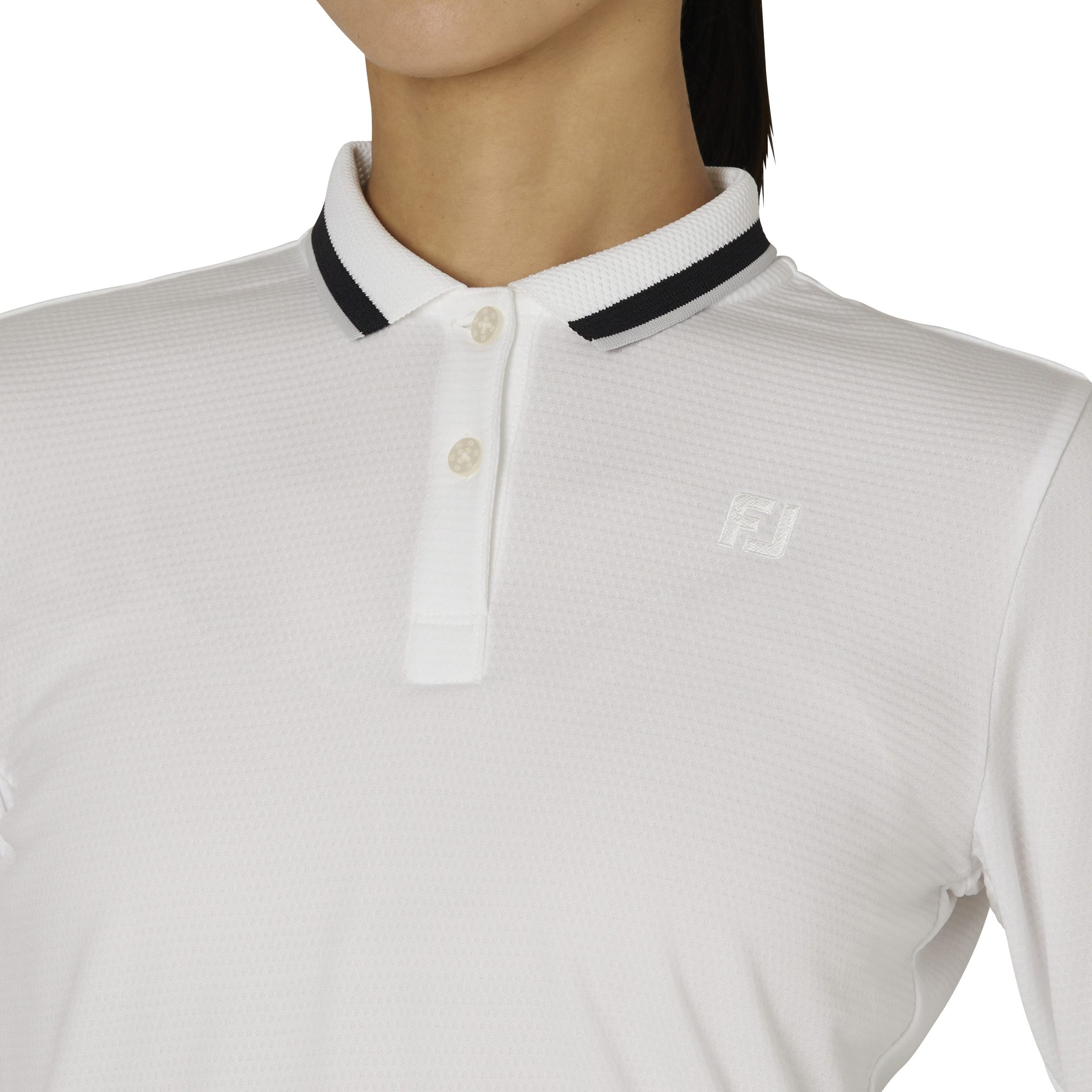 WOMEN'S DRY THROUGHLIGHT スリーブライン 長袖メッシュポロ