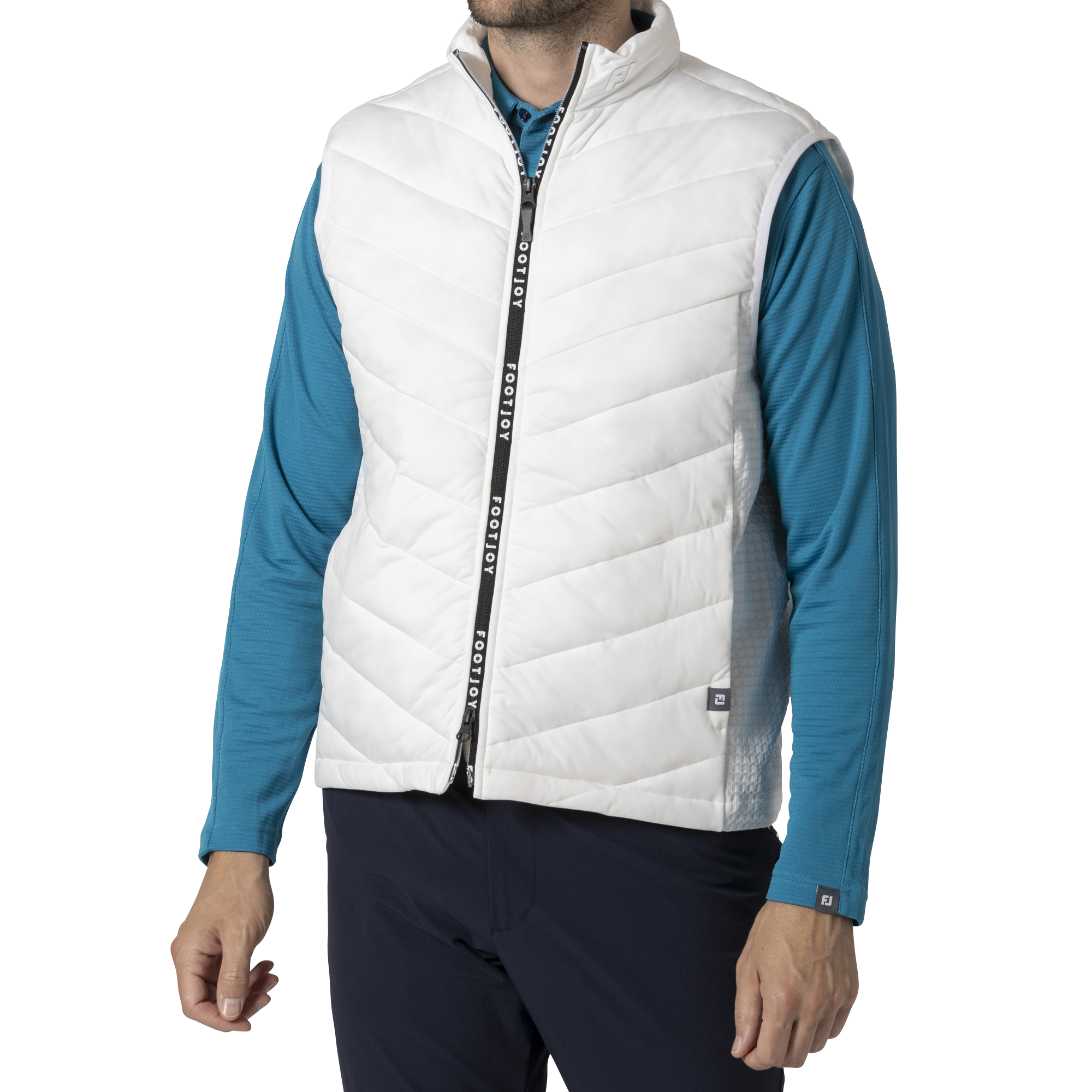 フットジョイ] ゴルフ 防風ニットラミネーション 長袖フルジップ中綿