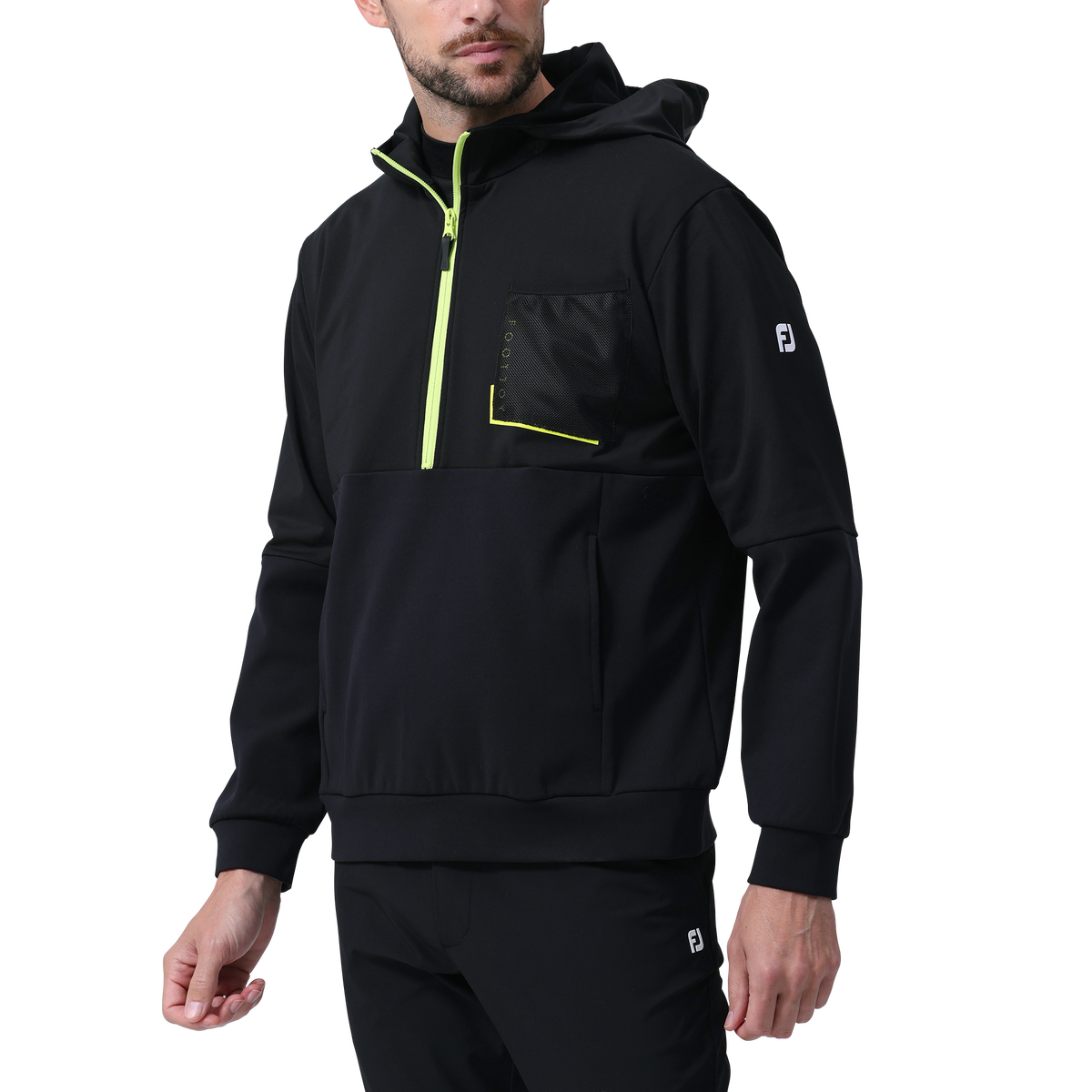 ハイブリッド長袖ハーフジップフーディー - FootJoy Japan ハイブリッド長袖ハーフジップフーディー - FootJoy Japan