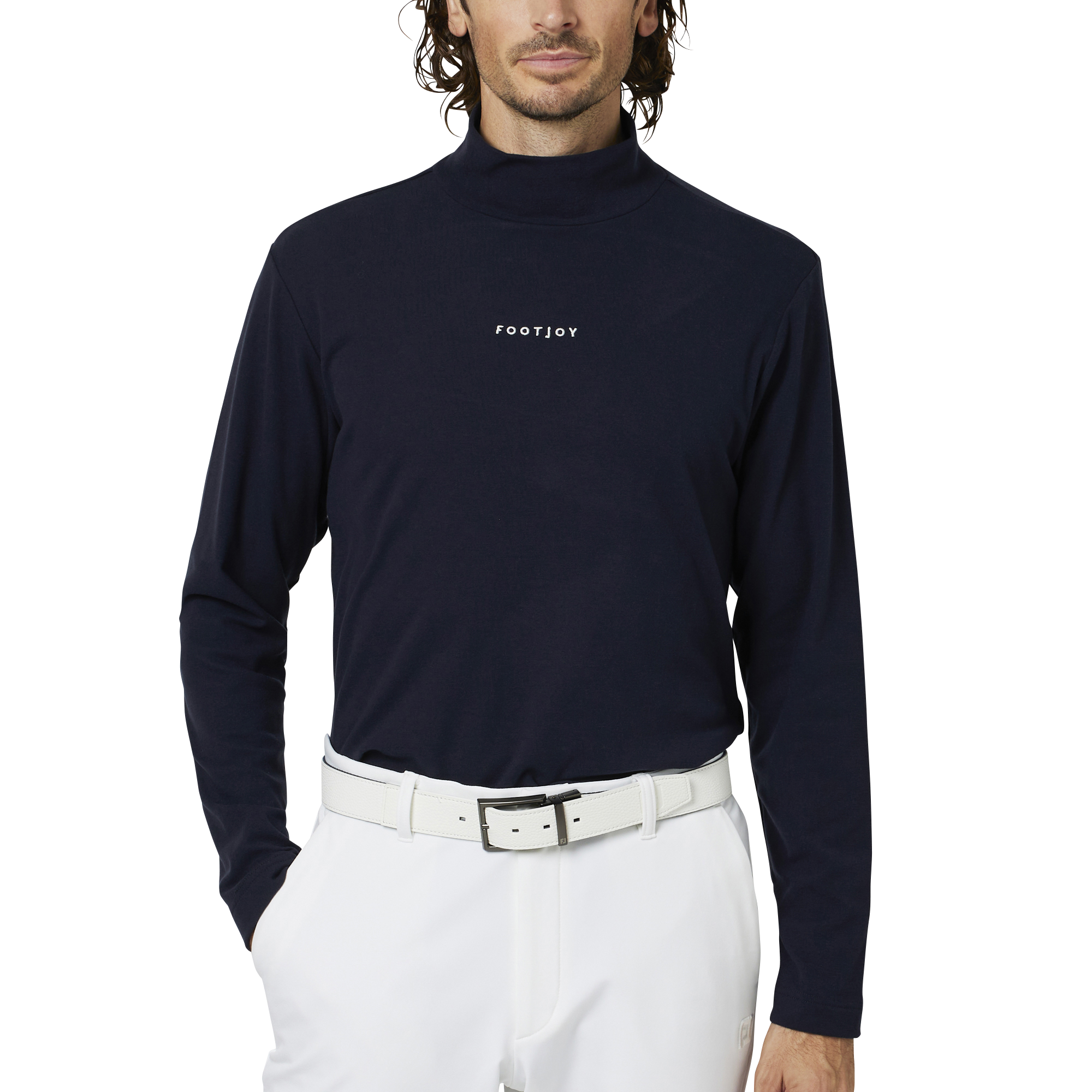 PGM4G ネイビー ハイネック長袖シャツ PGM4G ネイビー ハイネック長袖シャツ PGM4G ネイビー