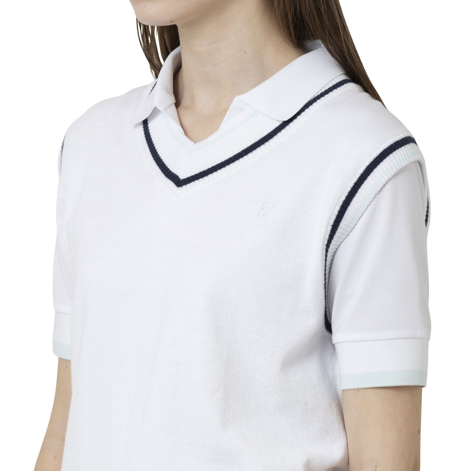 W`s ワイドVネックニットベスト