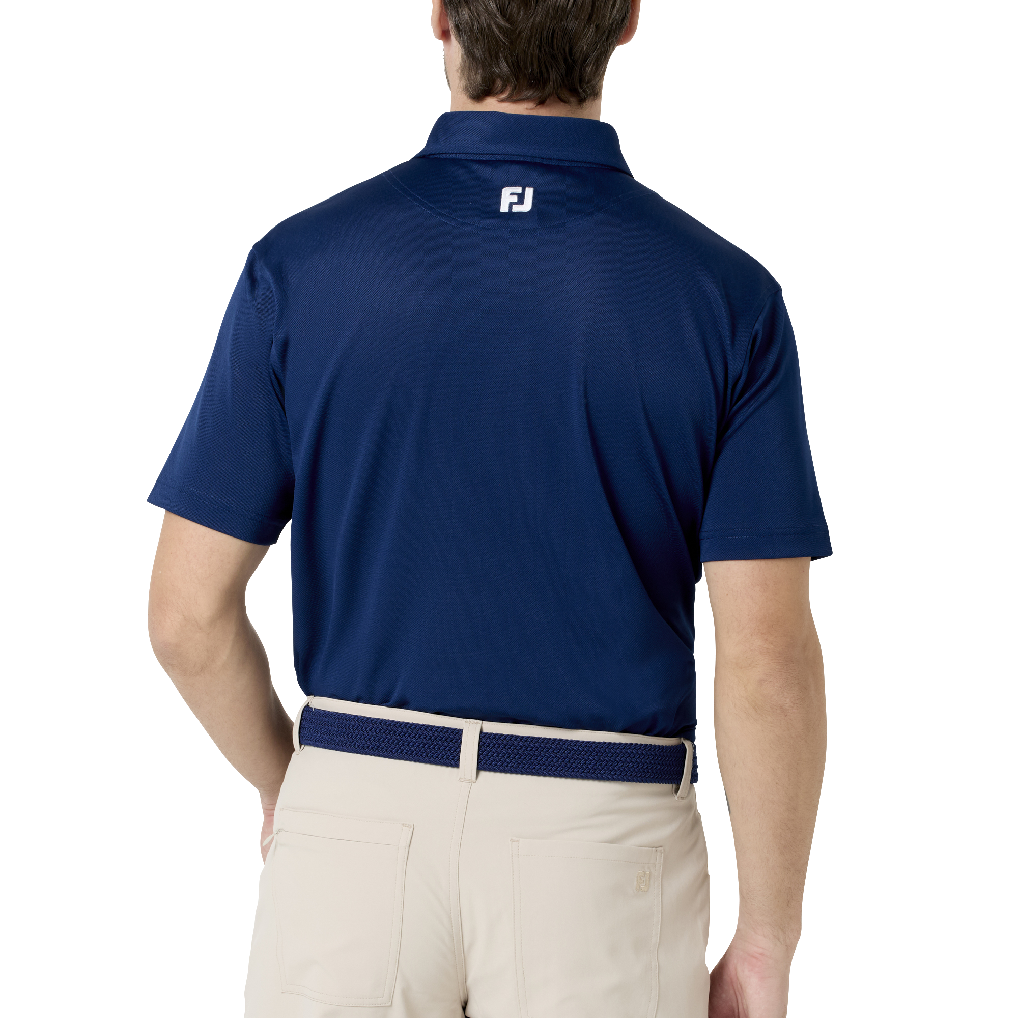 Essential M`s Solid ストレッチ鹿の子半袖シャツ