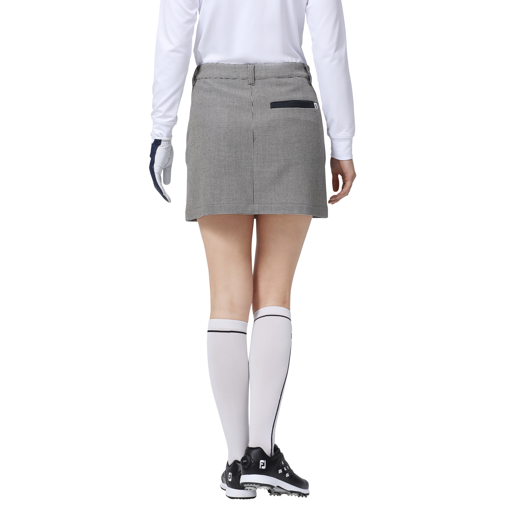 WOMEN'S ハウンドトゥース起毛スカート