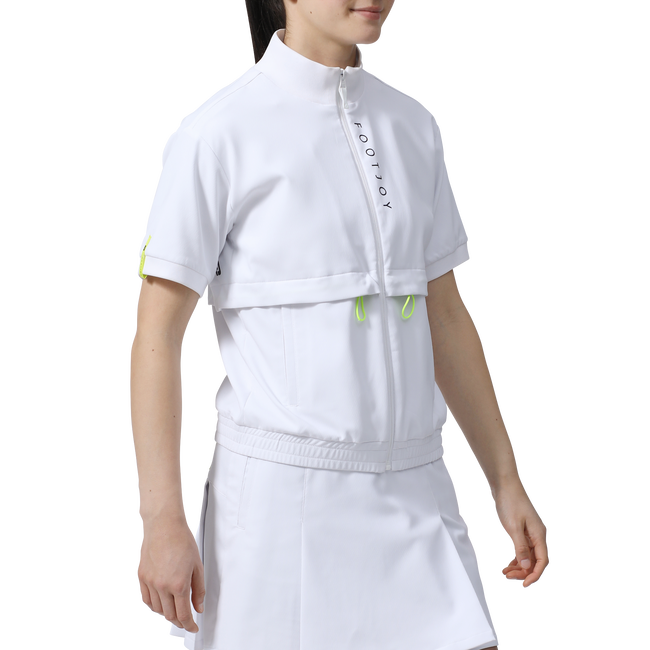 TWINSOF 撥水半袖フルジップスタンドカラージャケット - FootJoy Japan TWINSOF 撥水半袖フルジップスタンドカラージャケット - FootJoy Japan