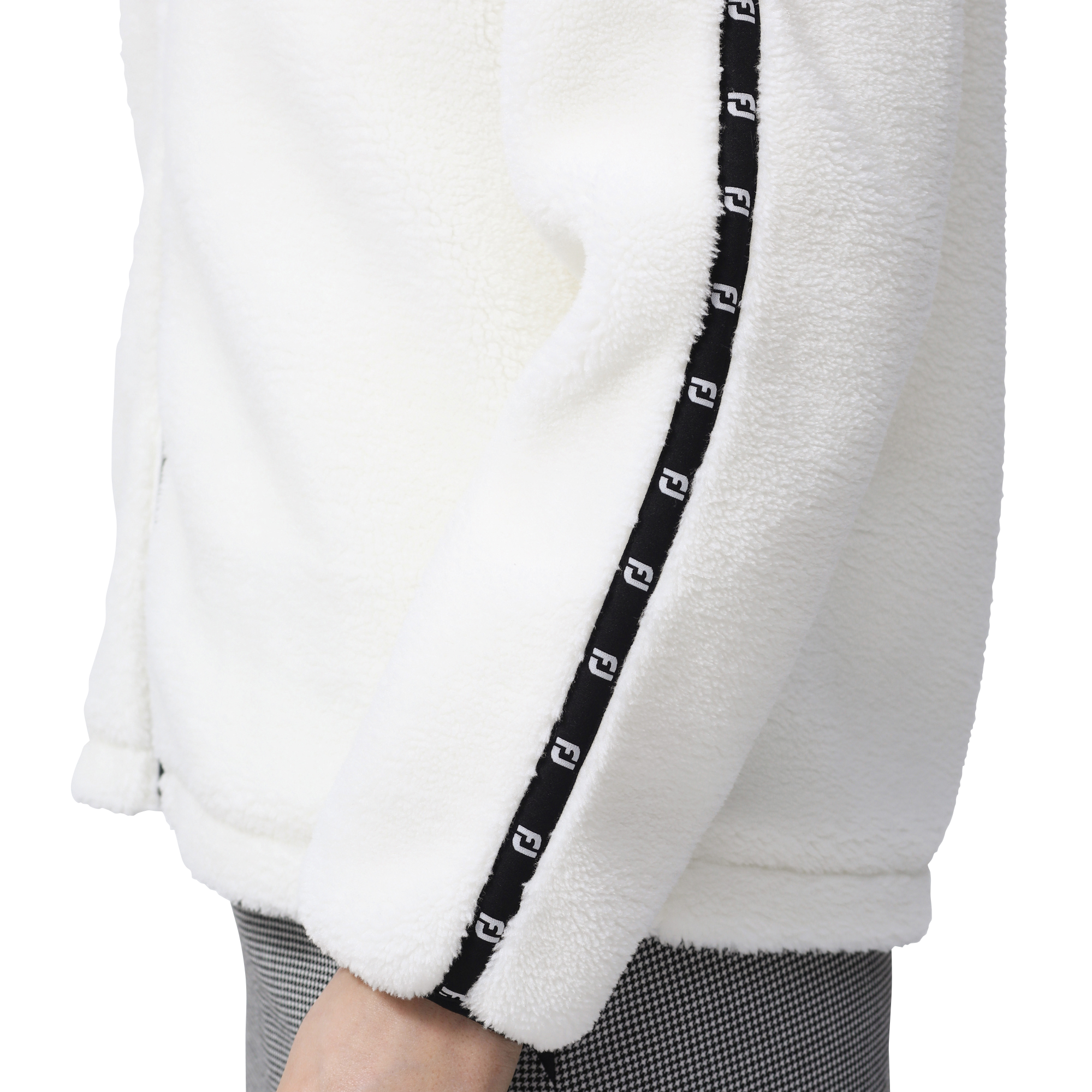 WOMEN'S ロゴリボン ボアジャケット