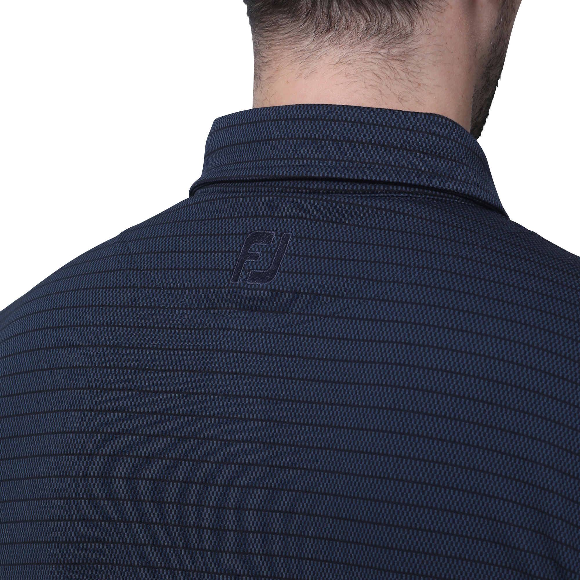 MEN'S バーズアイジャカードストライプ長袖ボタンダウンシャツ