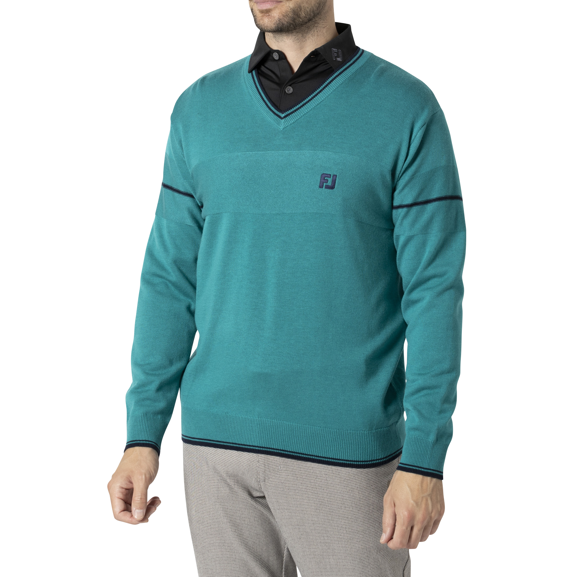 MEN'S スリーブライン 長袖Vネックセーター - FootJoy Japan