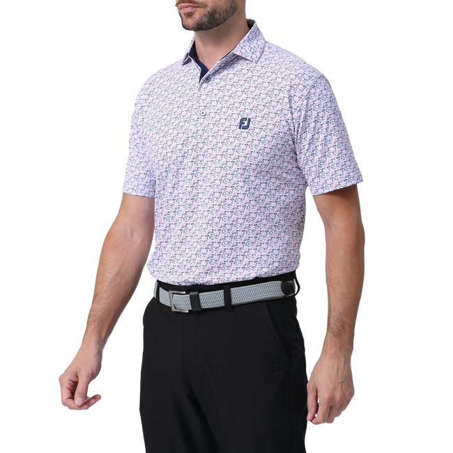 ゴルフコースプリント半袖シャツ - FootJoy Japan ゴルフコースプリント半袖シャツ - FootJoy Japan