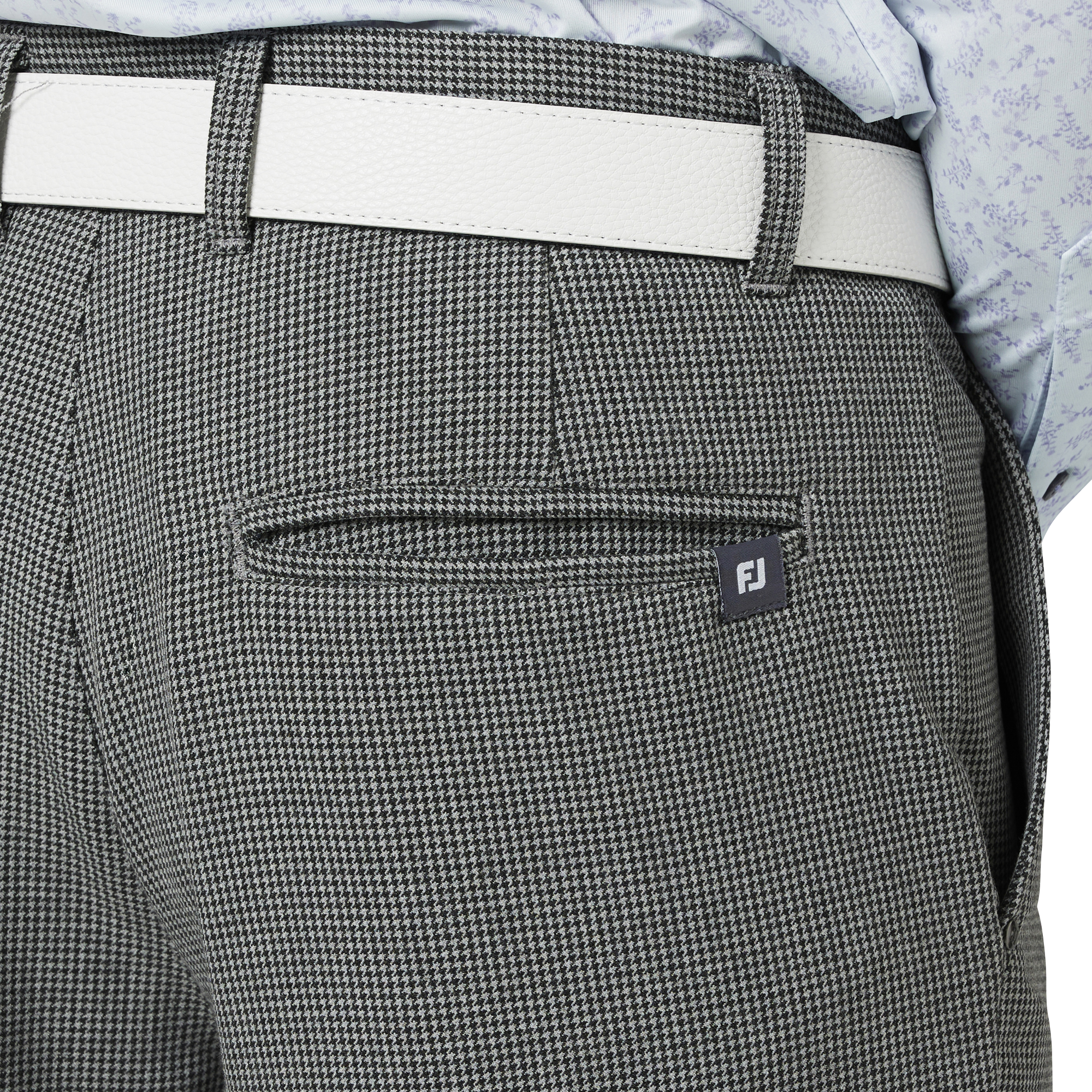 起毛千鳥格子柄パンツ