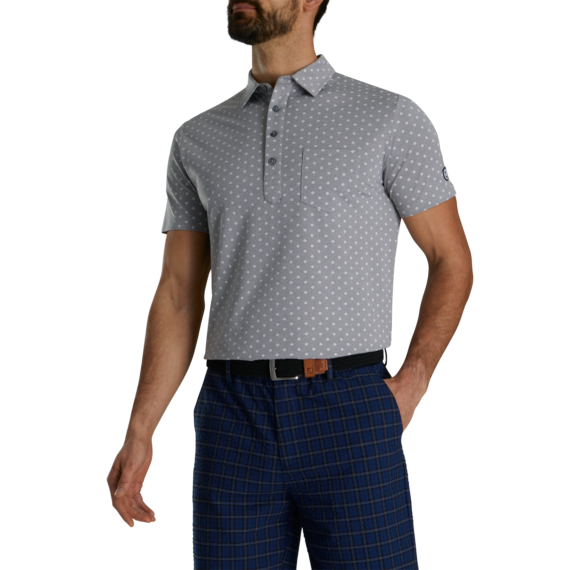 FootJoy x Todd Snyder MEN'S ダイヤモンドデコプリントポロシャツ