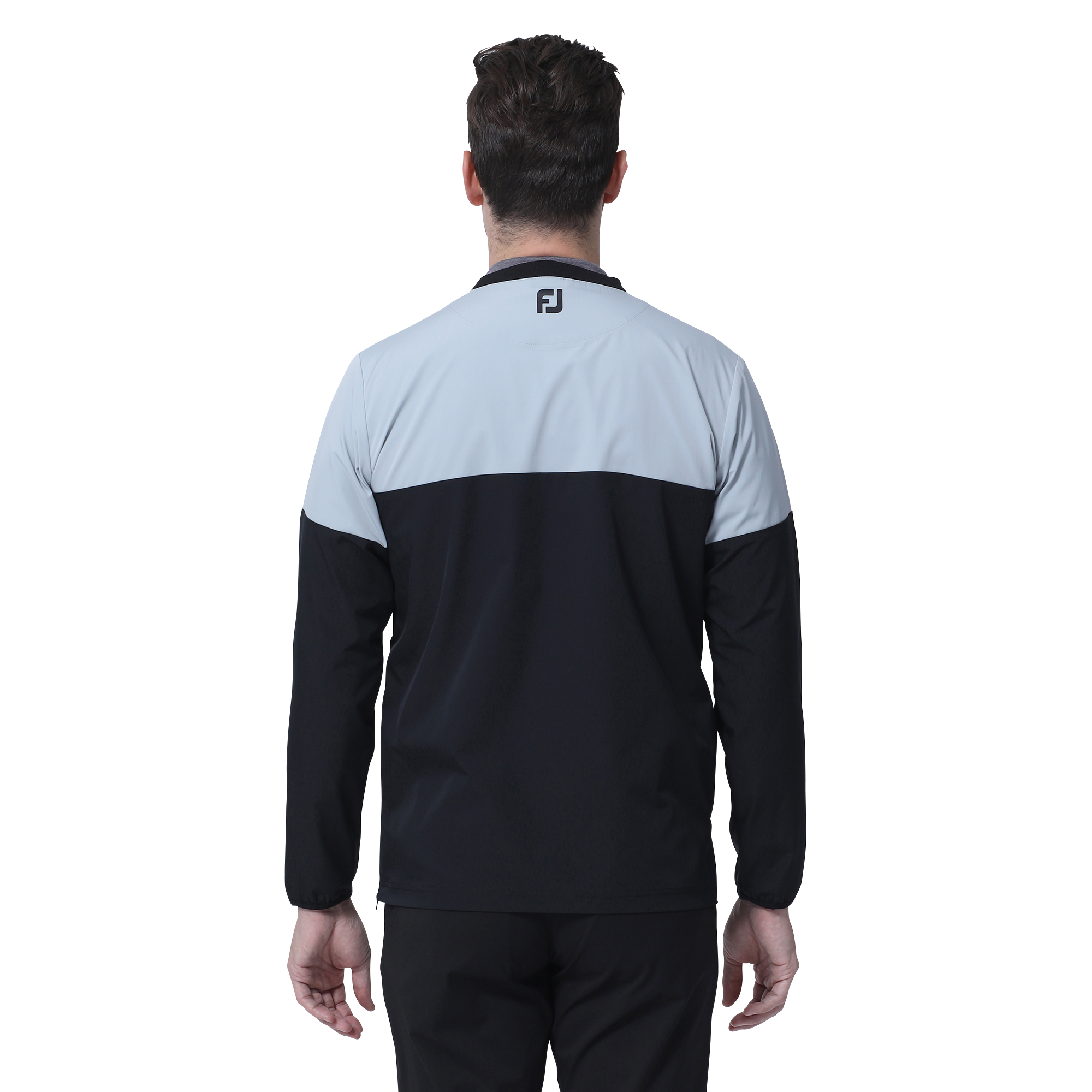 MEN'S ストレッチタフタクルーネックプルオーバー