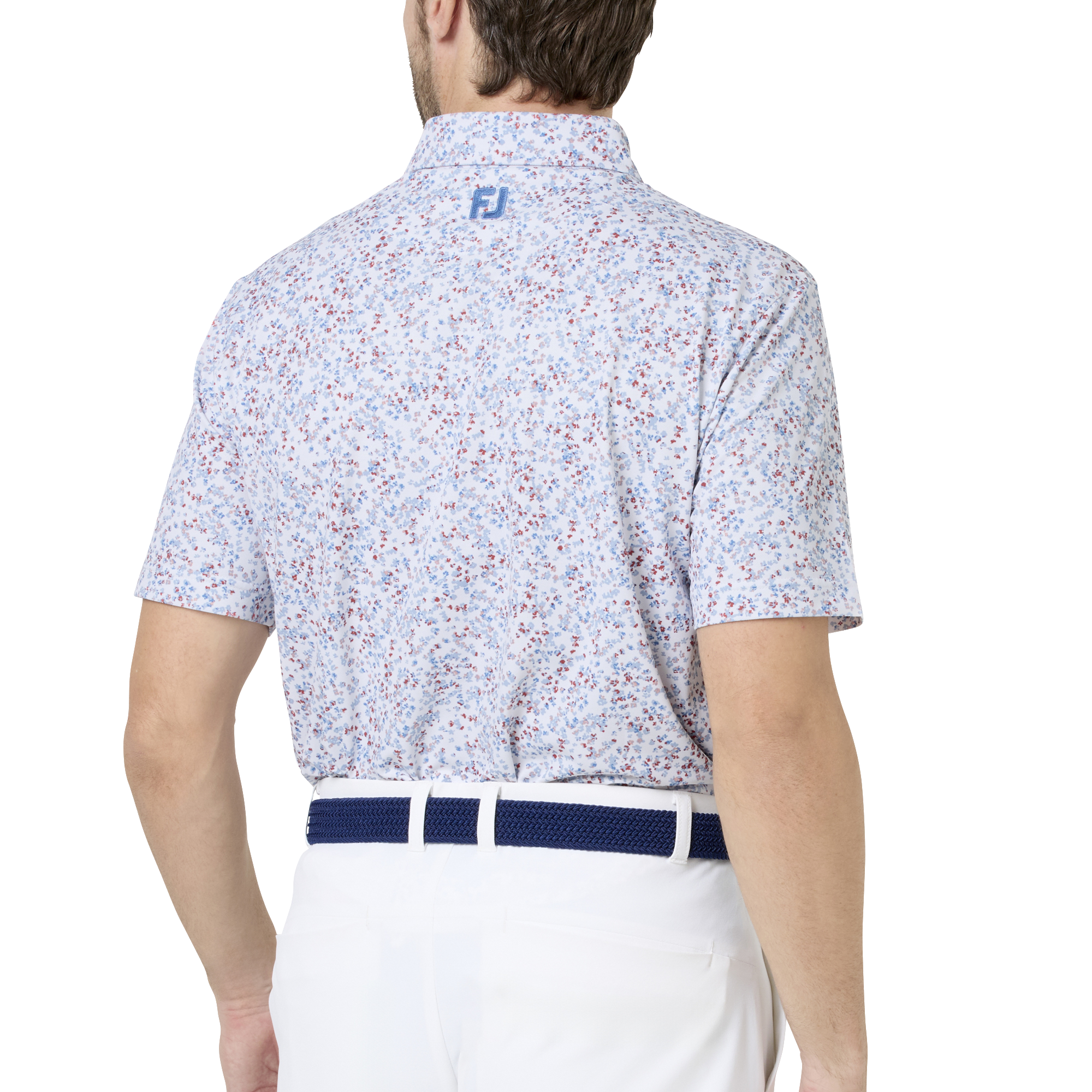 ウオーターカラー ストレッチ鹿の子半袖シャツ