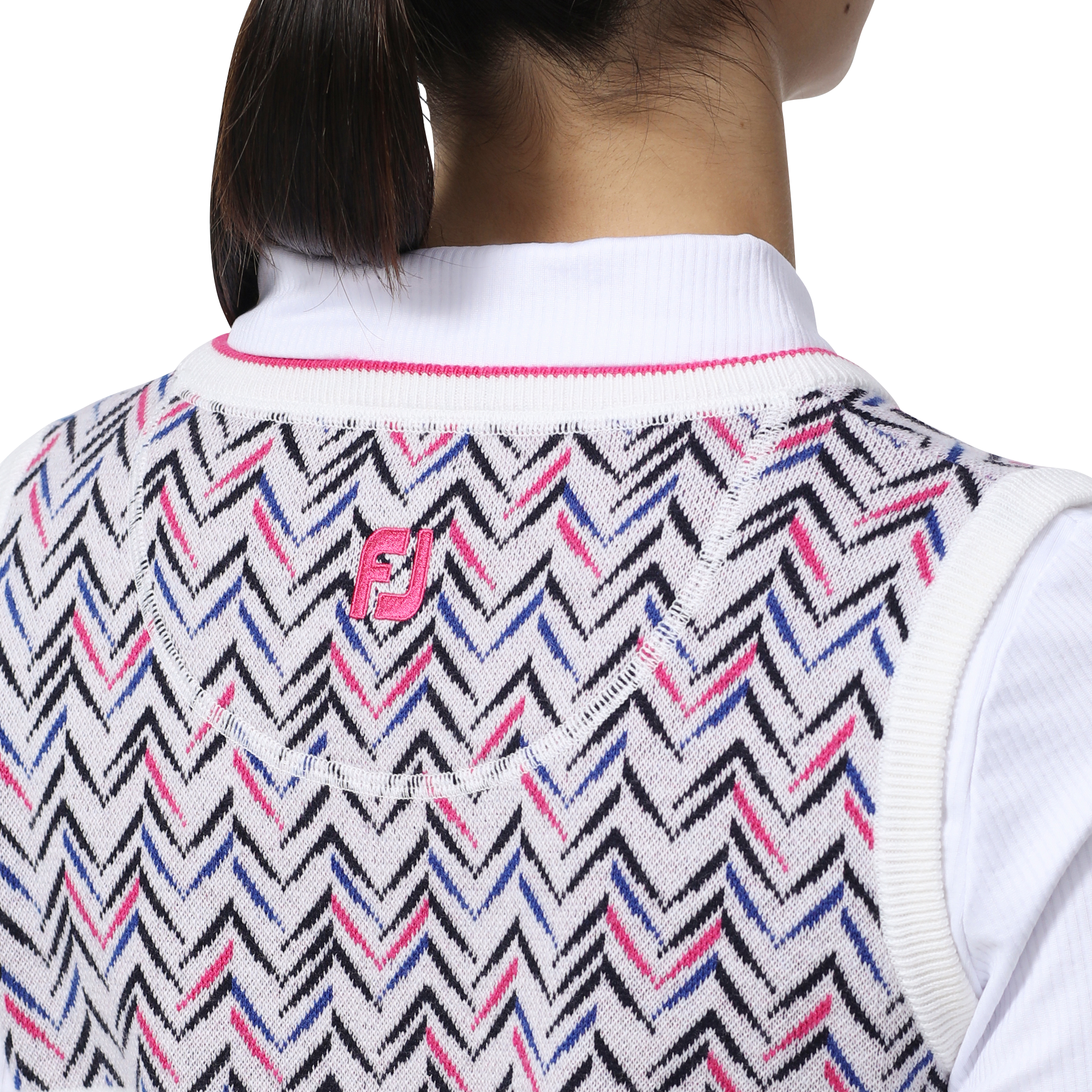 WOMEN'S シェブロンパターン Vネックベスト
