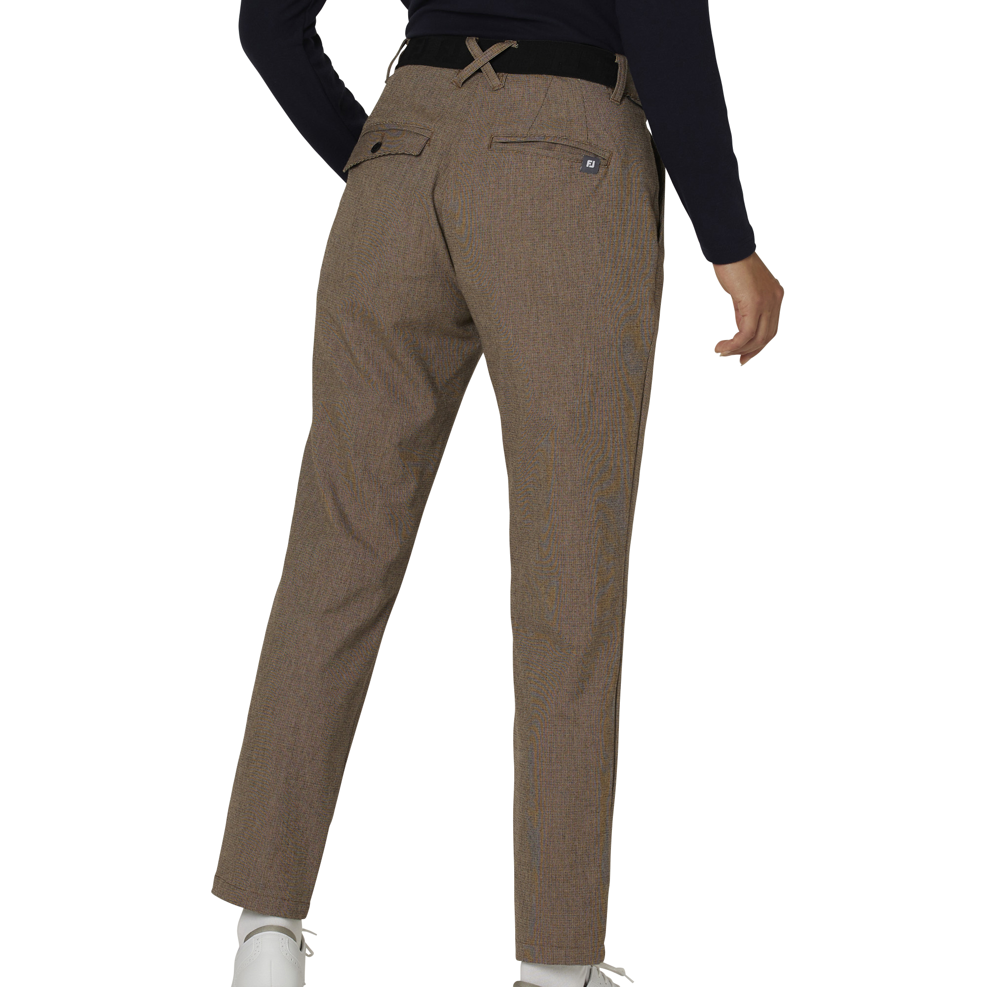 WOMEN'S マイクロチェック ストレッチロングパンツ