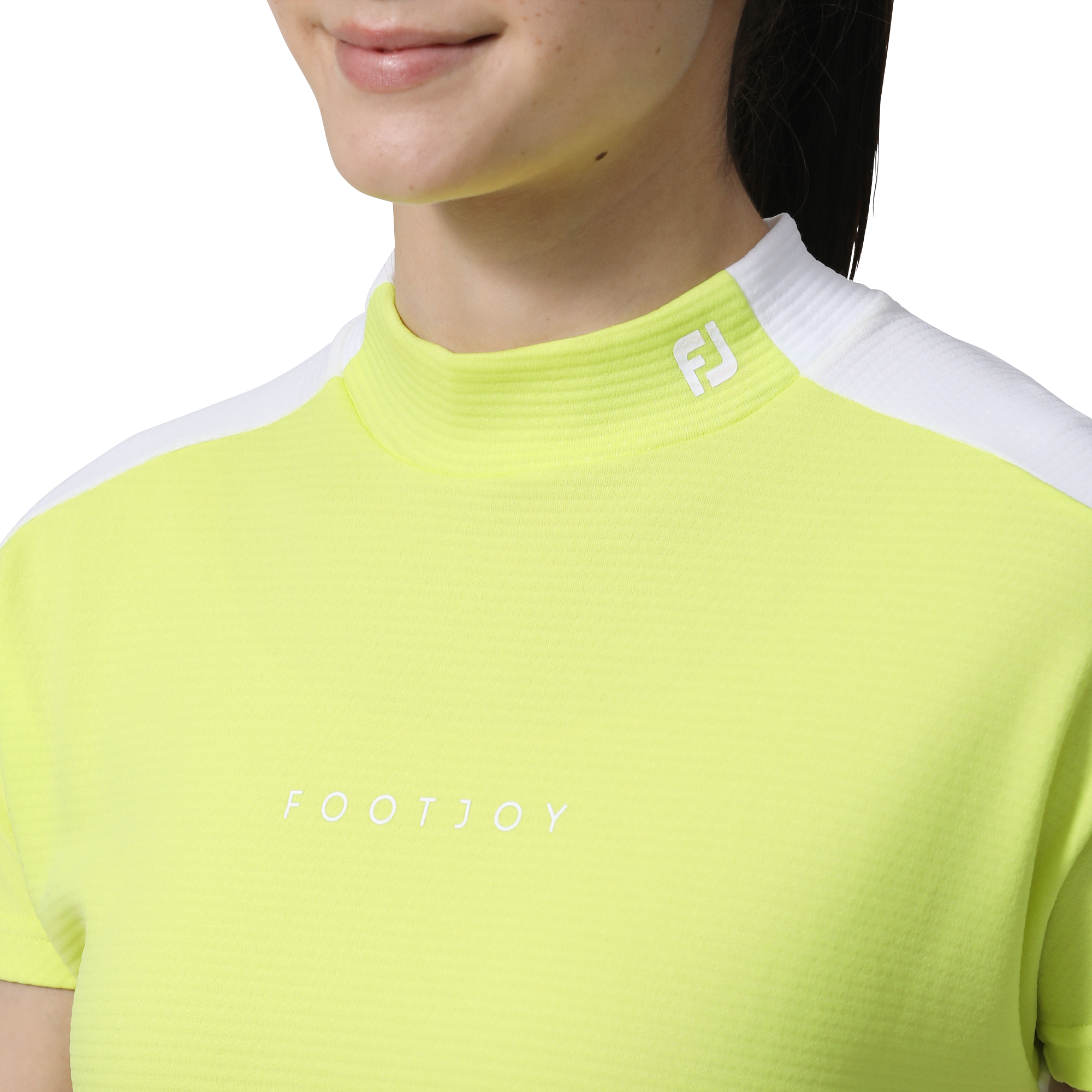 DRY THROUGHLIGHT カラーブロック半袖モックネックシャツ