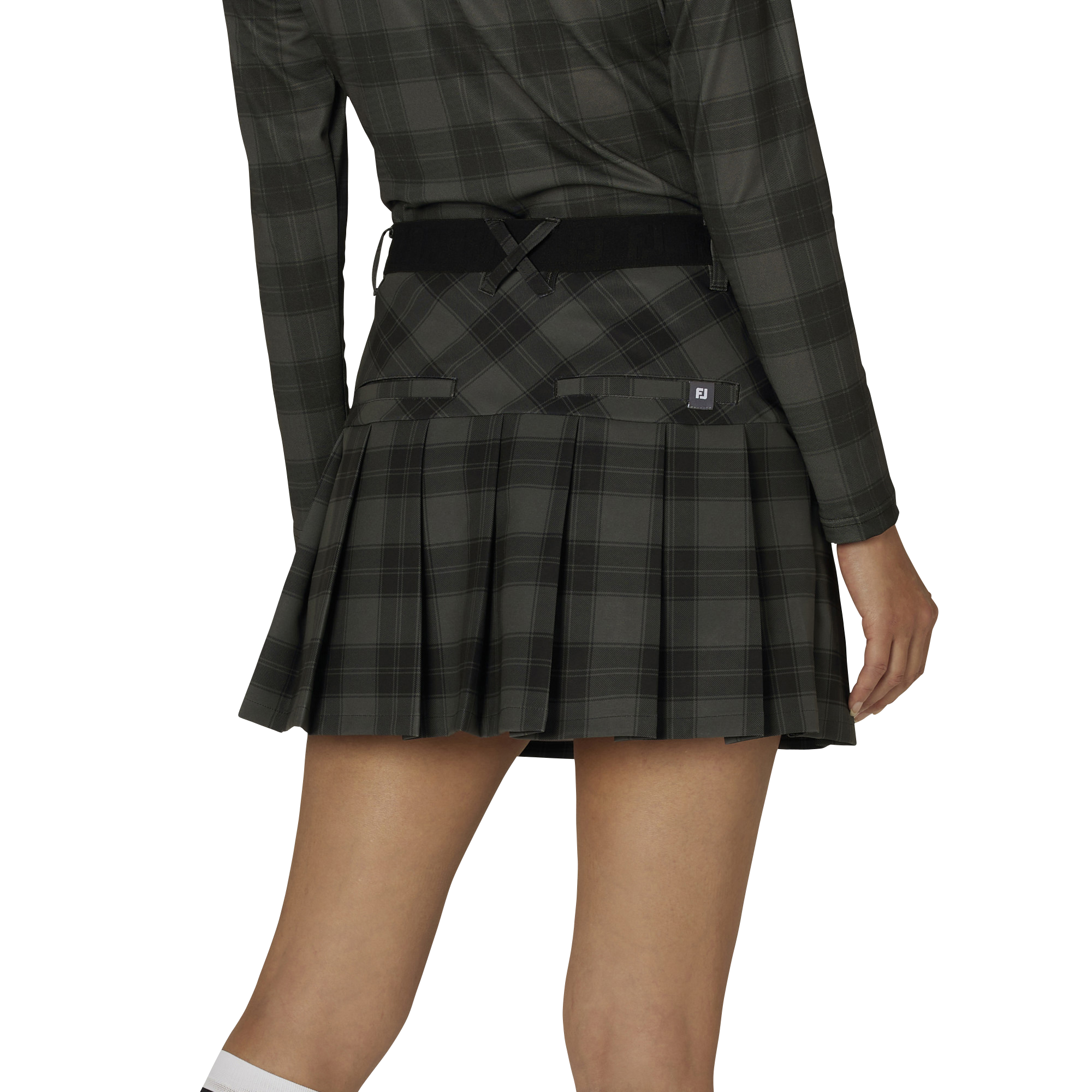 WOMEN'S TWINSOF 撥水 プリーツチェックスカート