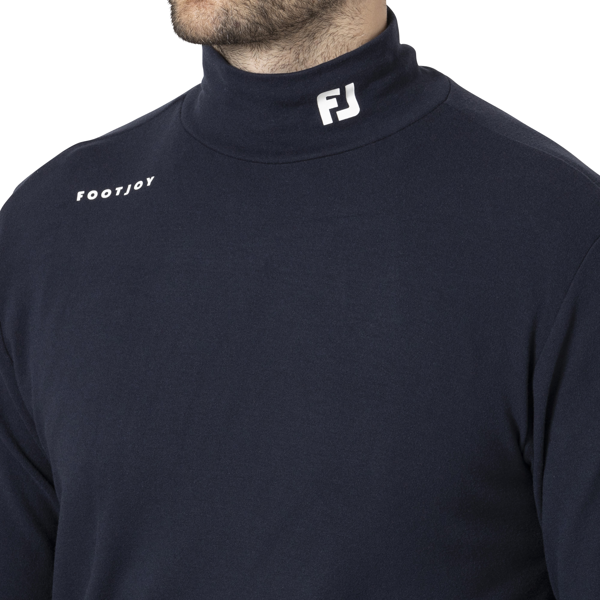 MEN'S 起毛ストレッチ 長袖モックネックシャツ