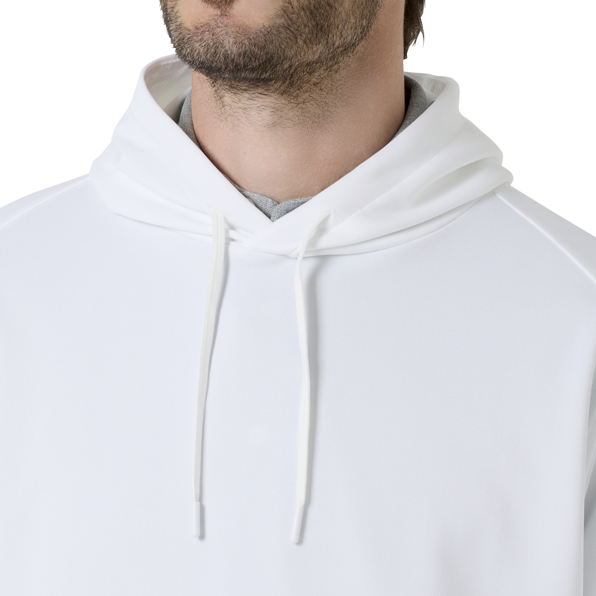 Essential M`s LtWt L/S ストレッチフーディープルオーバー